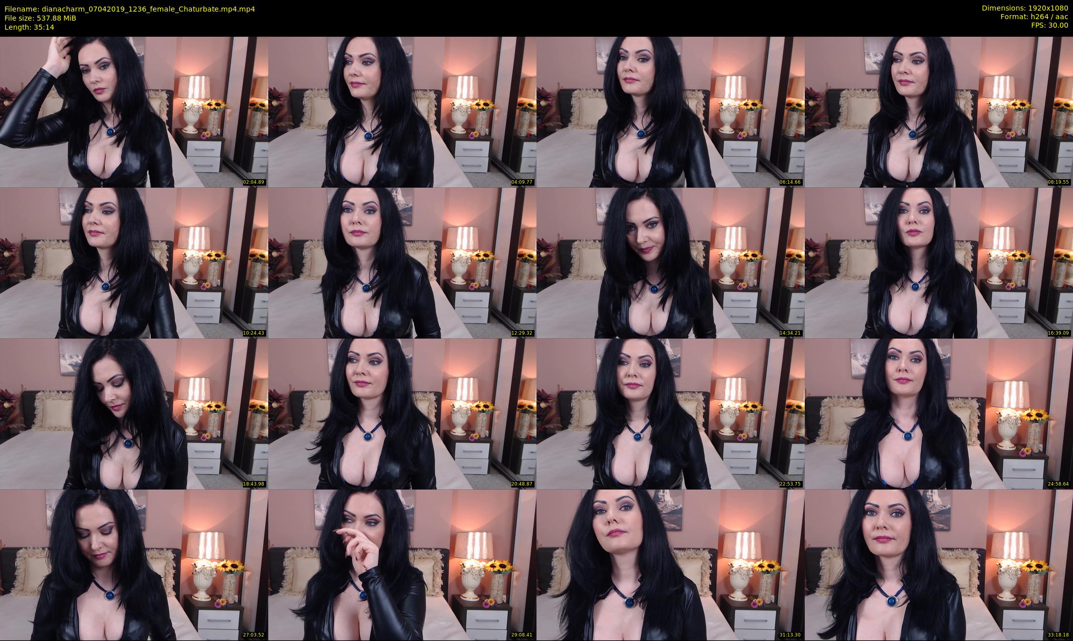 dianacharm — 36 minute Chaturbate female cam show recording, 1080p, Apr 7, 2019