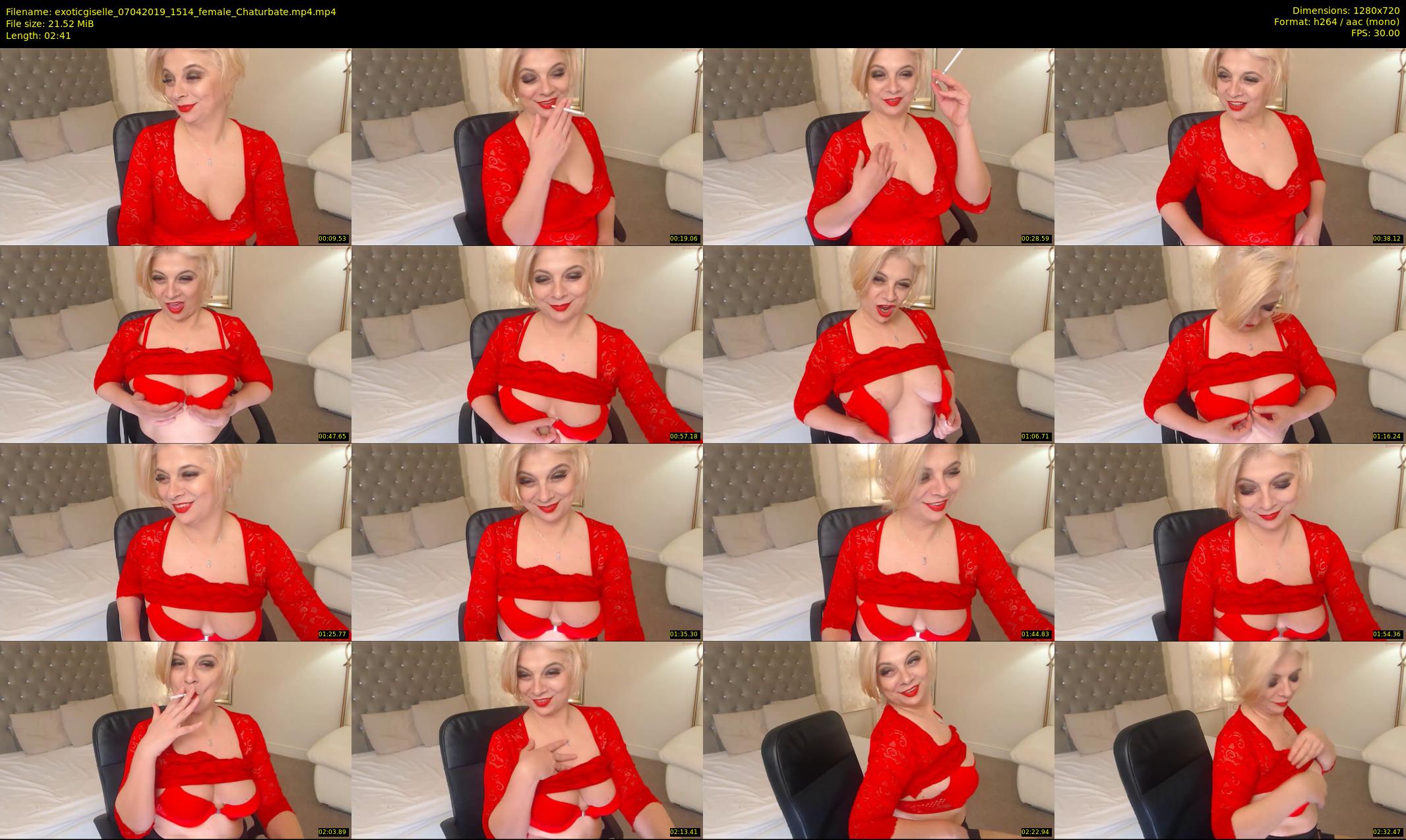 exoticgiselle — 3 minute Chaturbate female cam show recording, 720p, Apr 7, 2019