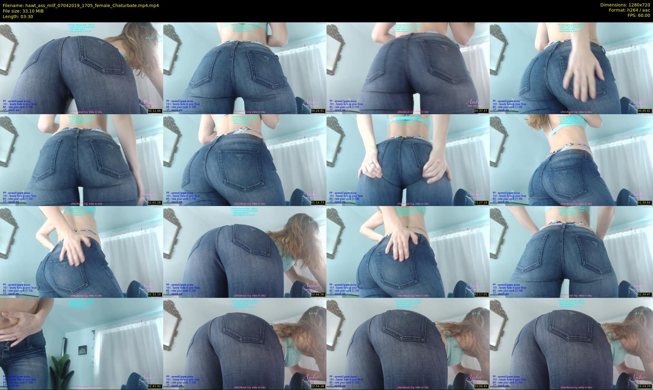 hawt_ass_milf — 4 minute Chaturbate female cam show recording, 720p, Apr 7, 2019
