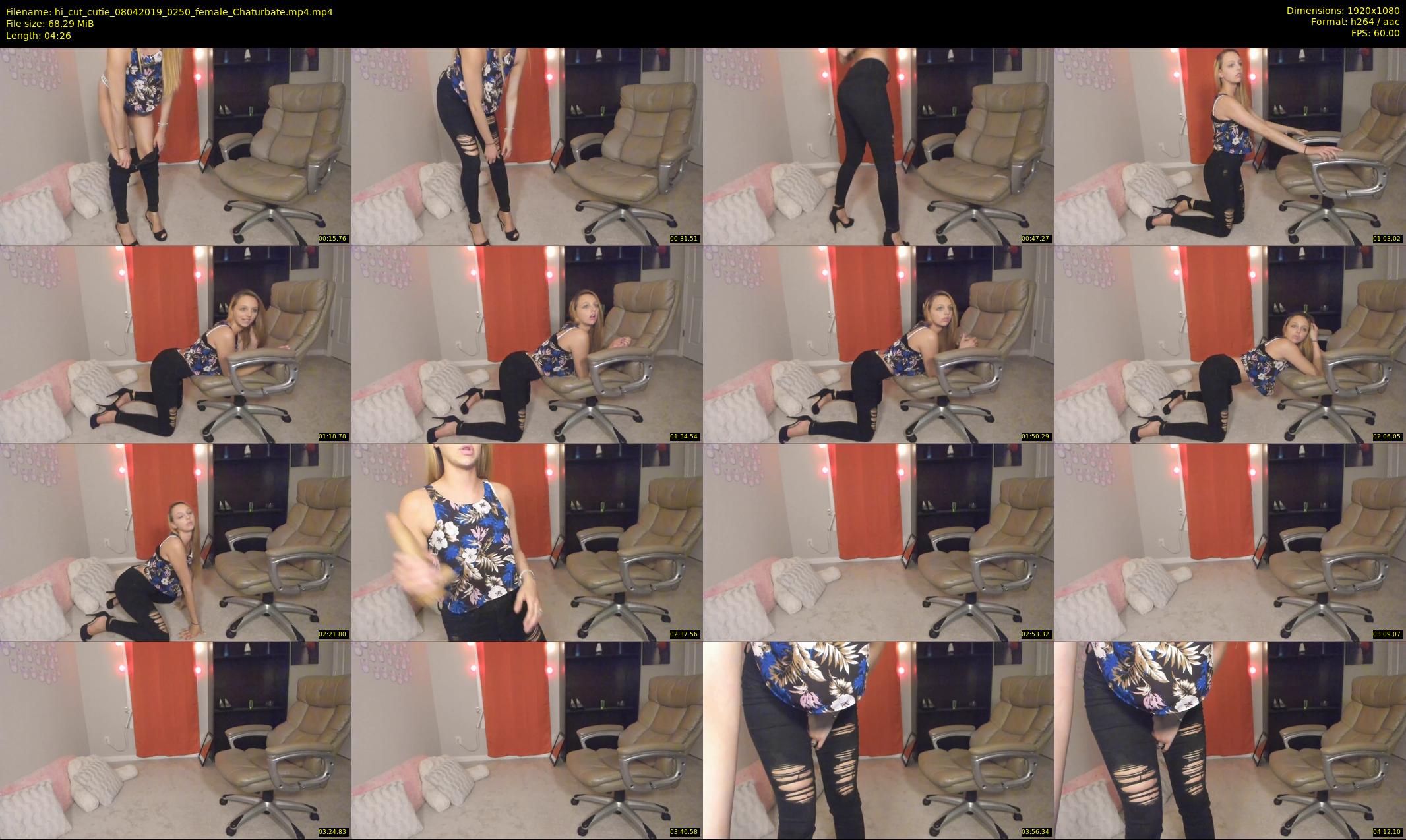 hi_cut_cutie — 5 minute Chaturbate female cam show recording, 1080p, Apr 8, 2019