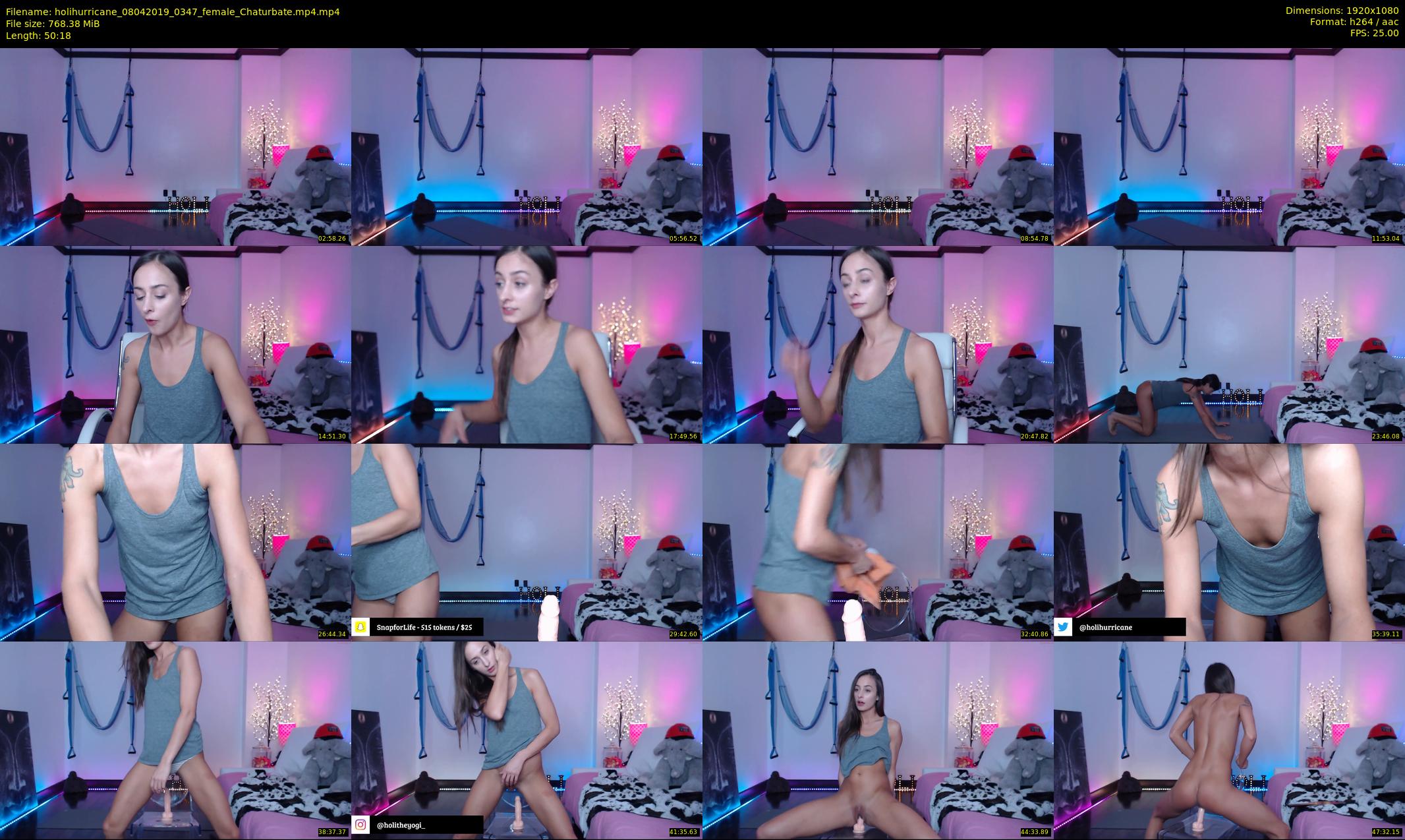 holihurricane — 51 minute Chaturbate female cam show recording, 1080p, Apr 8, 2019