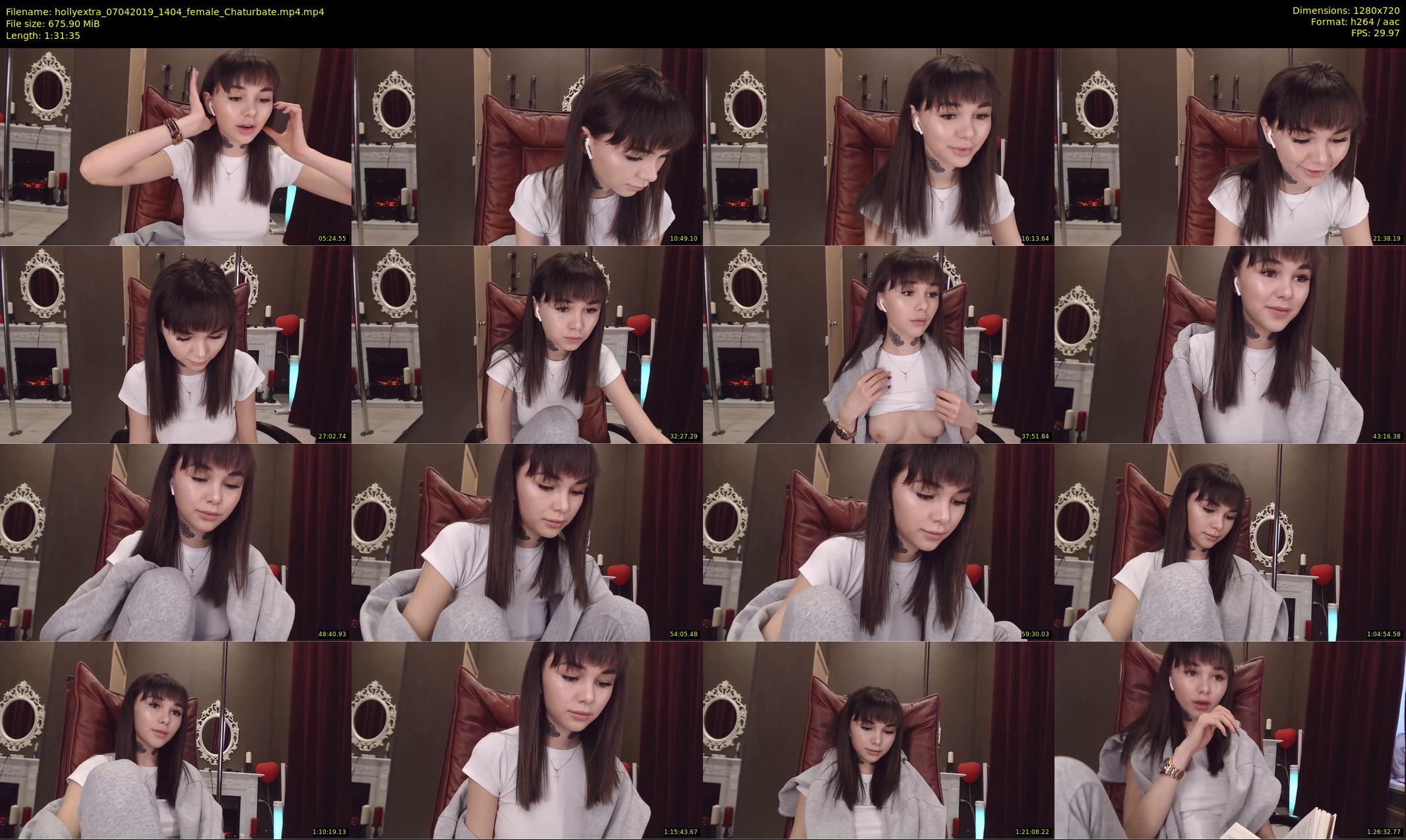 hollyextra — 92 minute Chaturbate female cam show recording, 720p, Apr 7, 2019