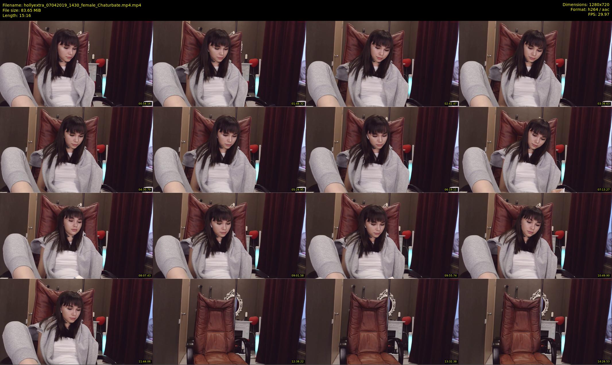 hollyextra — 16 minute Chaturbate female cam show recording, 720p, Apr 7, 2019