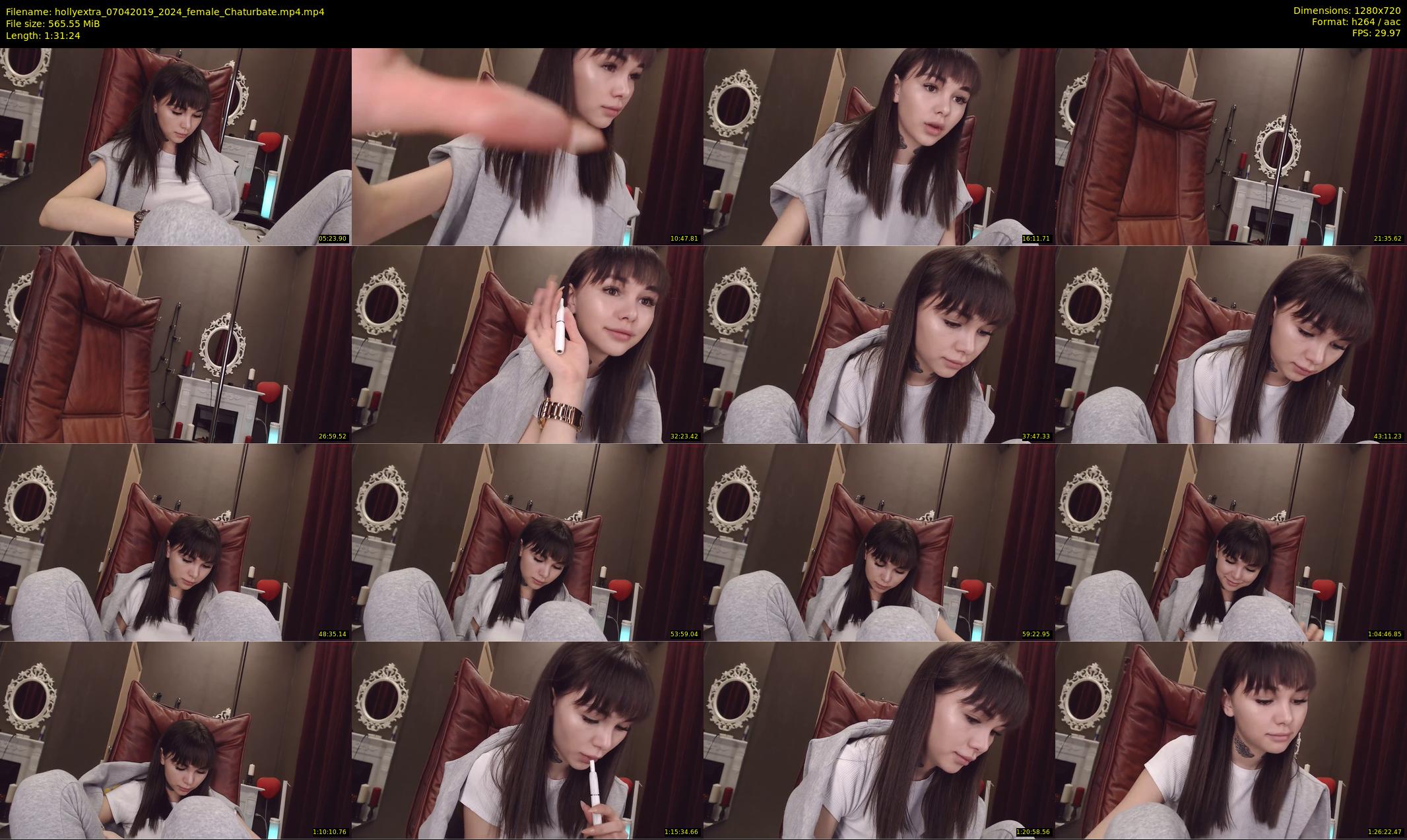 hollyextra — 92 minute Chaturbate female cam show recording, 720p, Apr 7, 2019