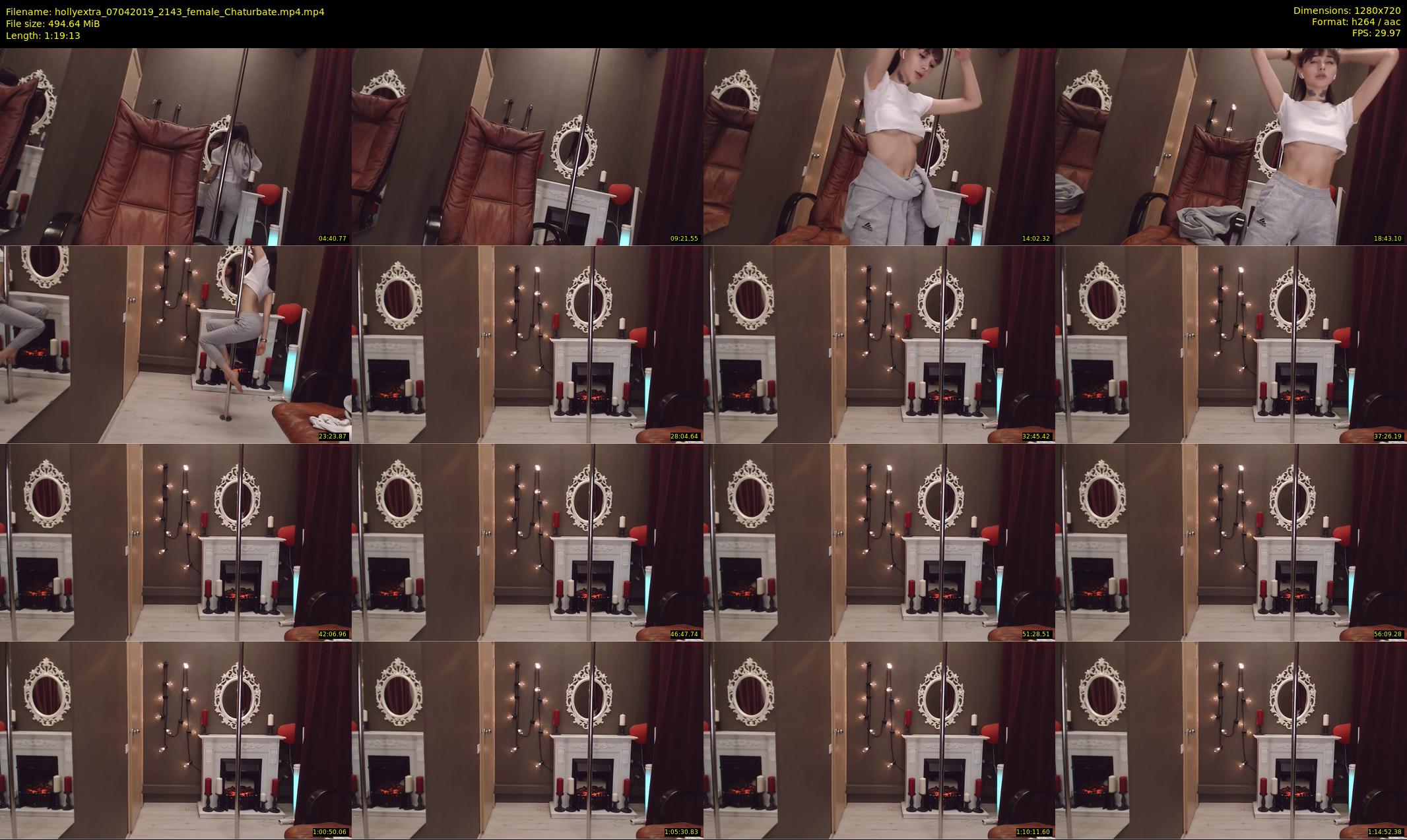 hollyextra — 80 minute Chaturbate female cam show recording, 720p, Apr 7, 2019