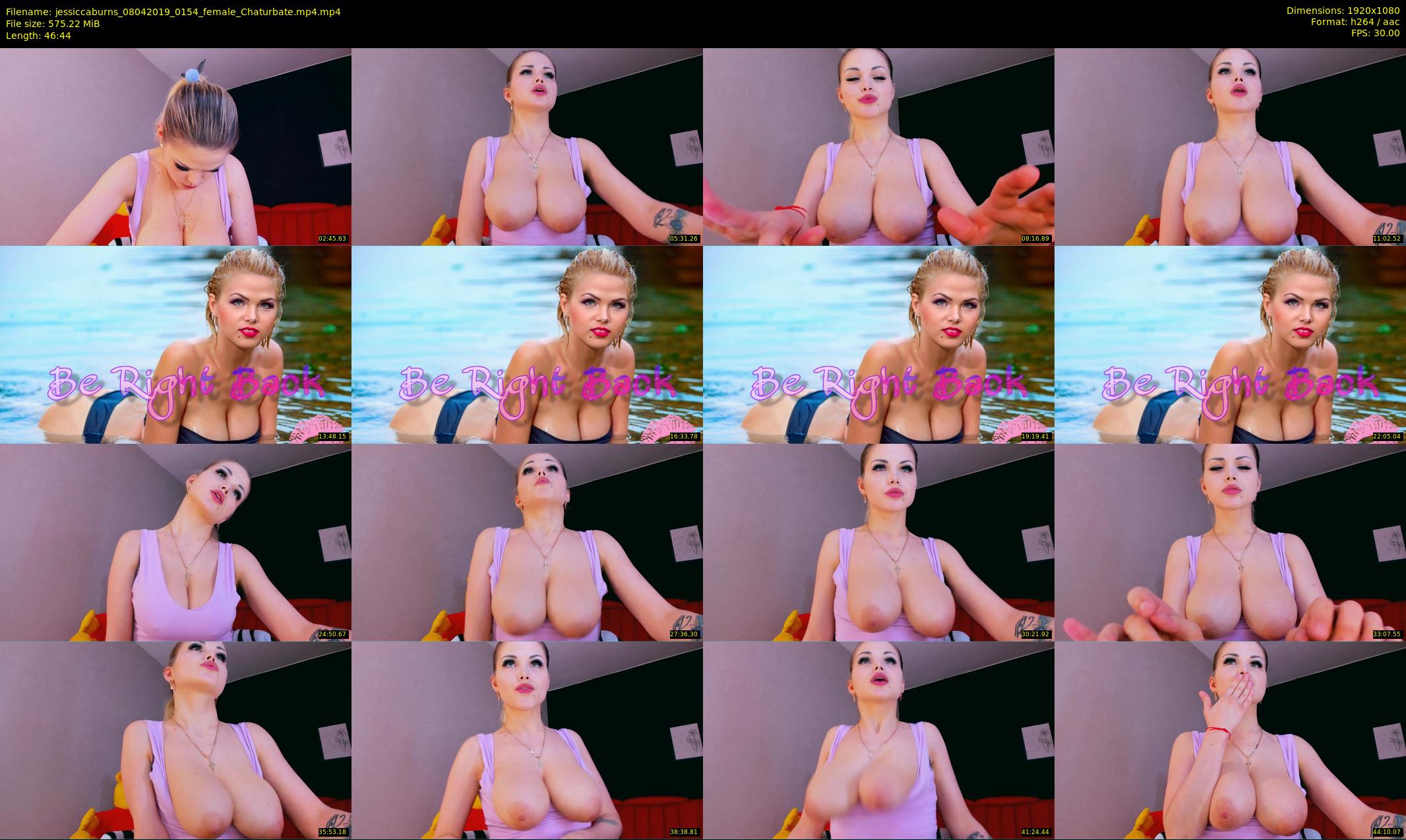 jessiccaburns — 47 minute Chaturbate female cam show recording, 1080p, Apr 8, 2019