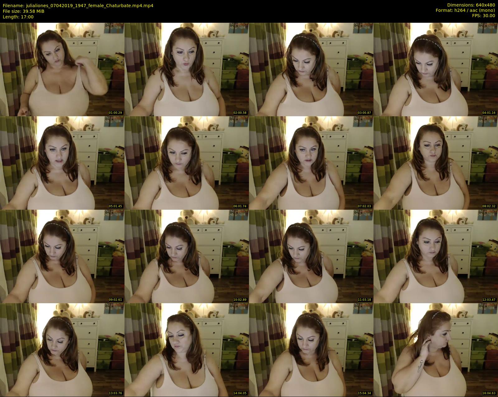 julialiones — 17 minute Chaturbate female cam show recording, 480p, Apr 7, 2019