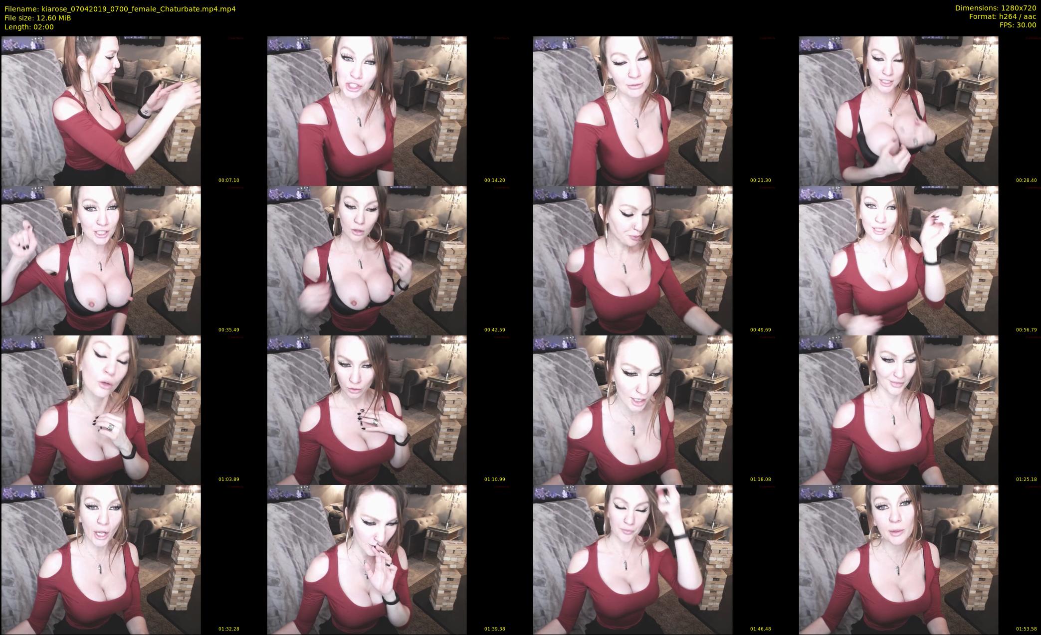 kiarose — 2 minute Chaturbate female cam show recording, 720p, Apr 7, 2019