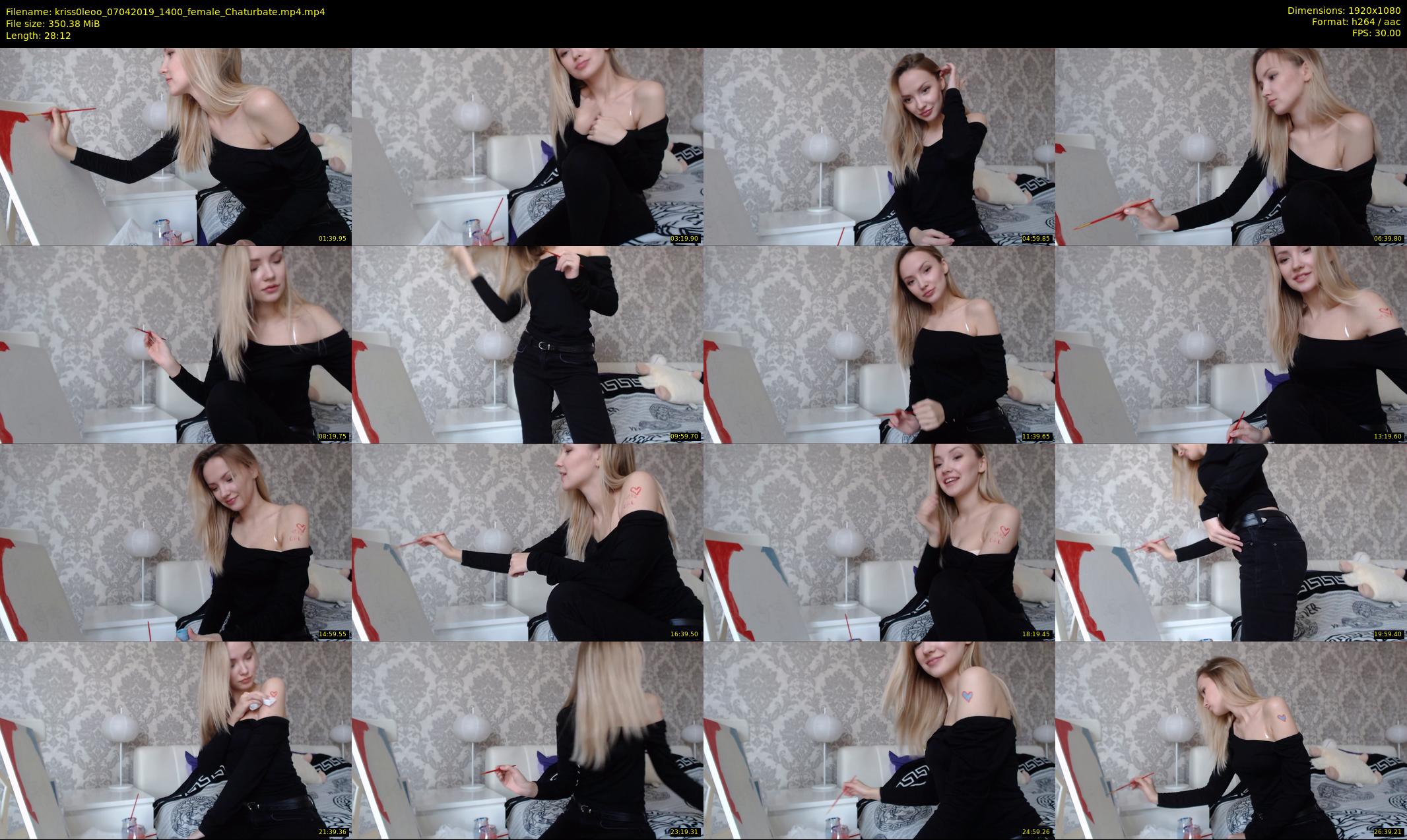 kriss0leoo — 29 minute Chaturbate couple cam show recording, 1080p, Apr 7, 2019