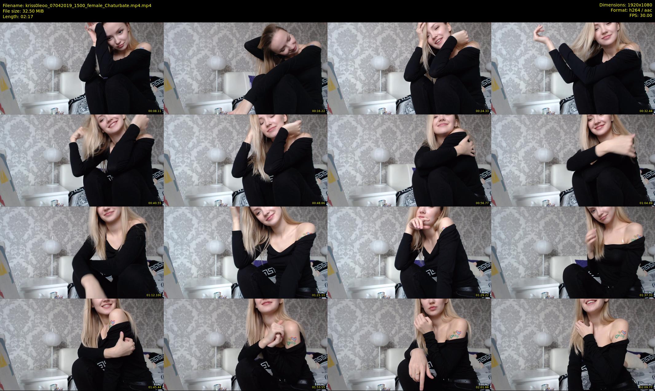 kriss0leoo — 3 minute Chaturbate couple cam show recording, 1080p, Apr 7, 2019