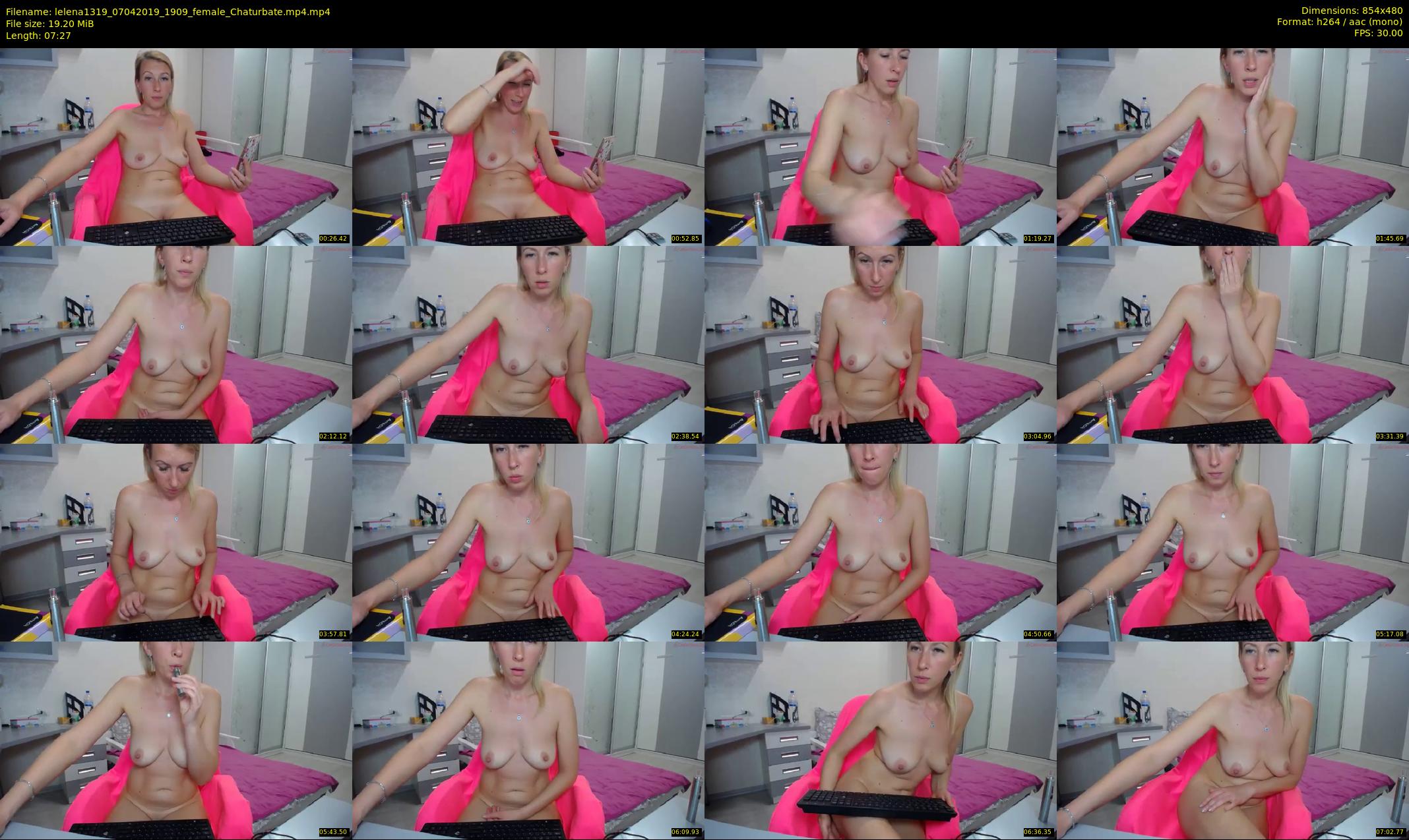 lelena1319 — 8 minute Chaturbate female cam show recording, 480p, Apr 7, 2019