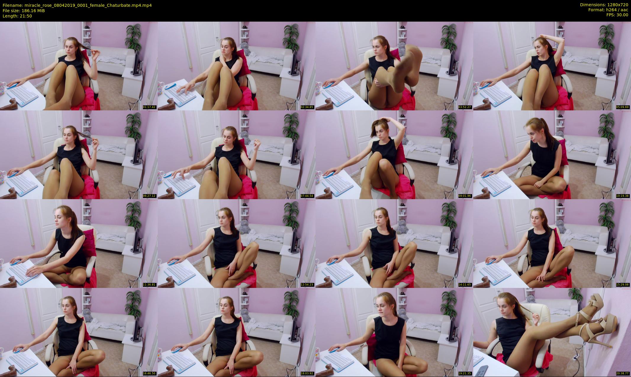 miracle_rose — 22 minute Chaturbate female cam show recording, 720p, Apr 8, 2019