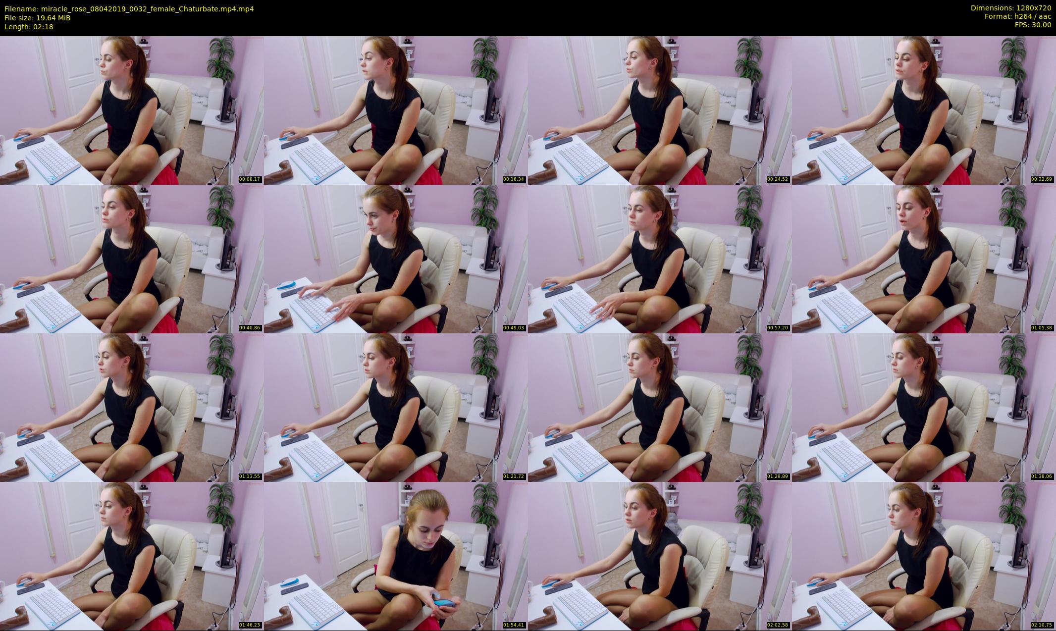 miracle_rose — 3 minute Chaturbate female cam show recording, 720p, Apr 8, 2019