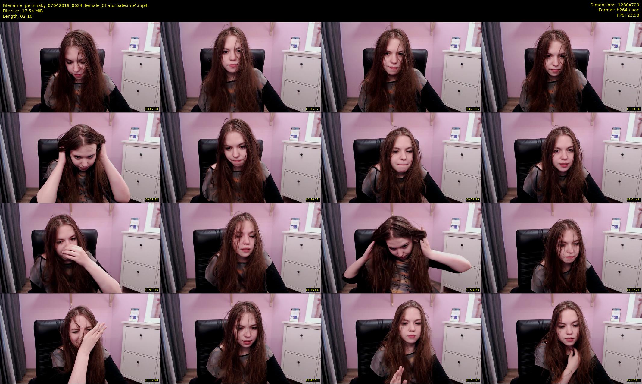 persinaky — 3 minute Chaturbate female cam show recording, 720p, Apr 7, 2019