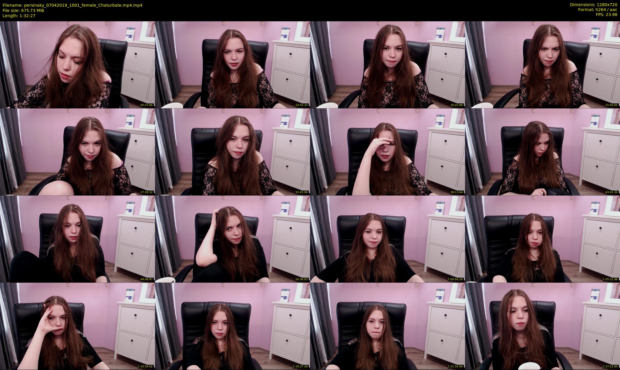 persinaky — 93 minute Chaturbate female cam show recording, 720p, Apr 7, 2019