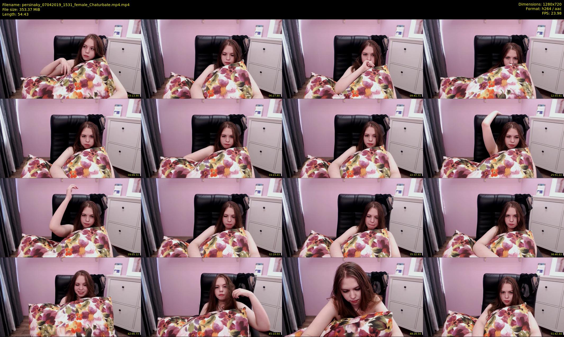persinaky — 55 minute Chaturbate female cam show recording, 720p, Apr 7, 2019