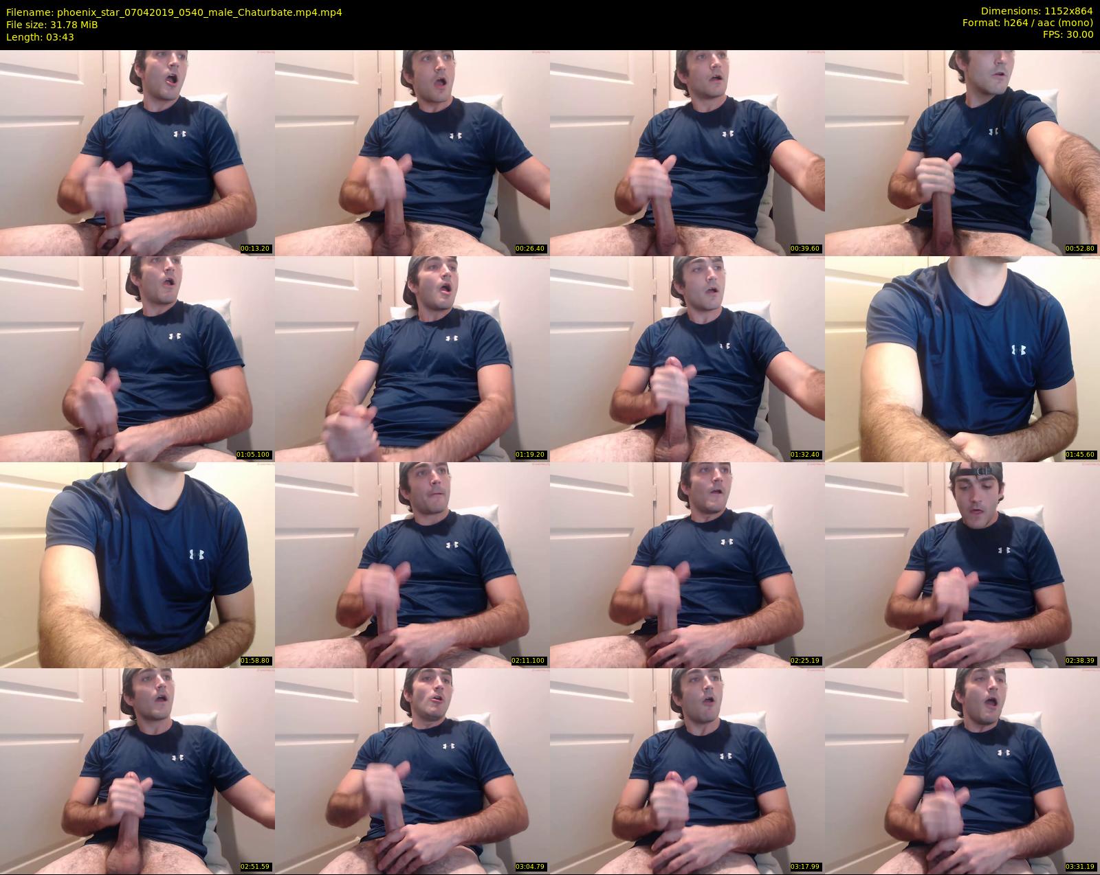 phoenix_star — 4 minute Chaturbate male cam show recording, 720p, Apr 7, 2019