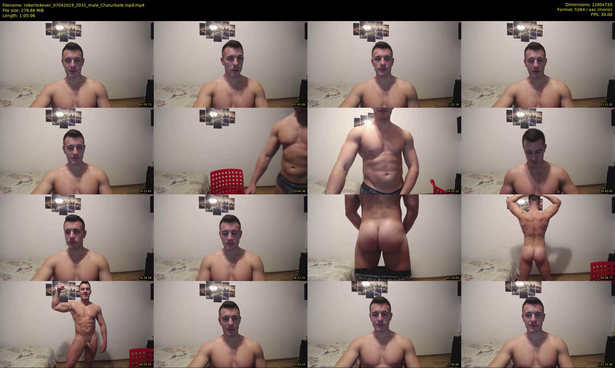 roberto4ever — 66 minute Chaturbate male cam show recording, 720p, Apr 7, 2019