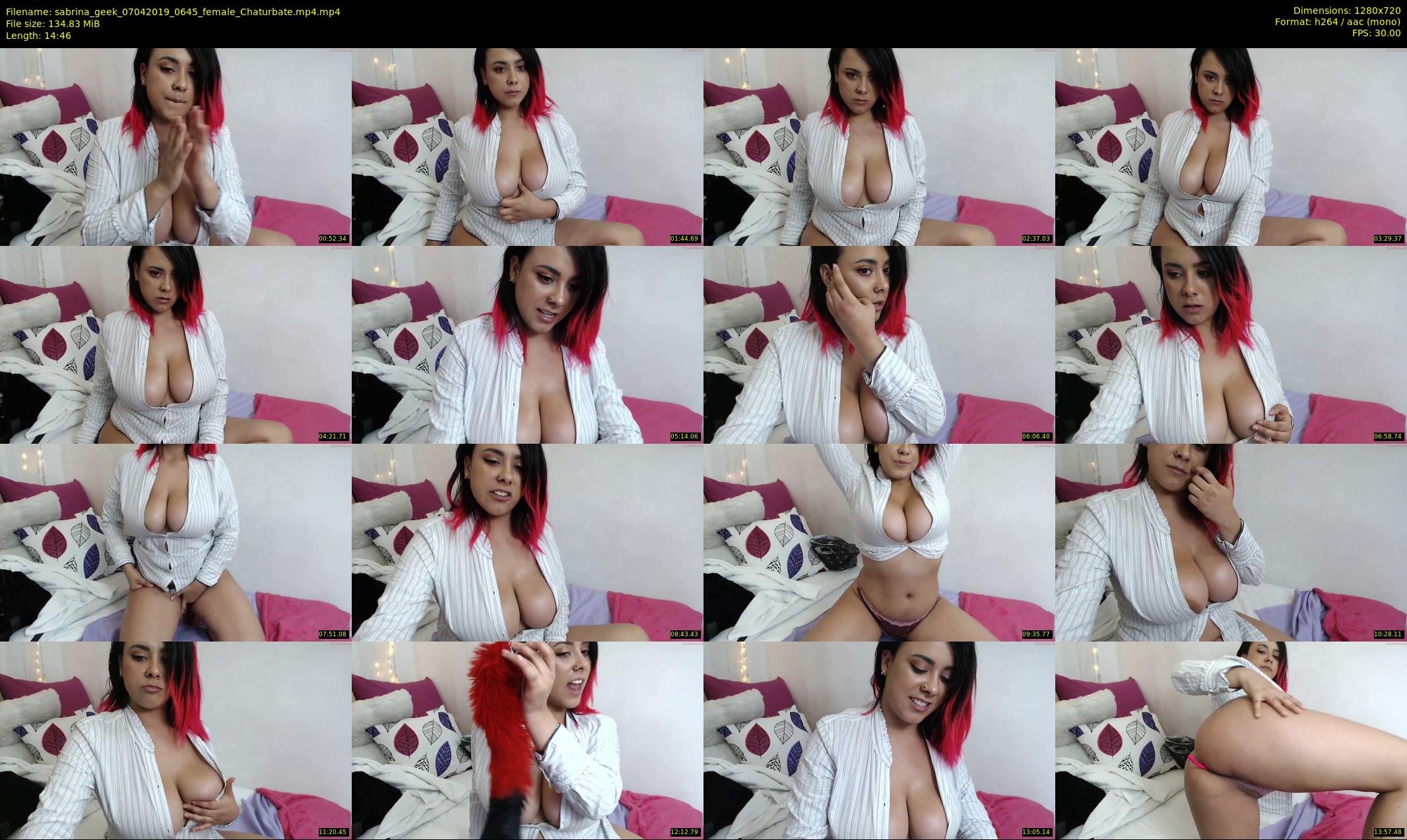 sabrina_geek — 15 minute Chaturbate female cam show recording, 720p, Apr 7, 2019