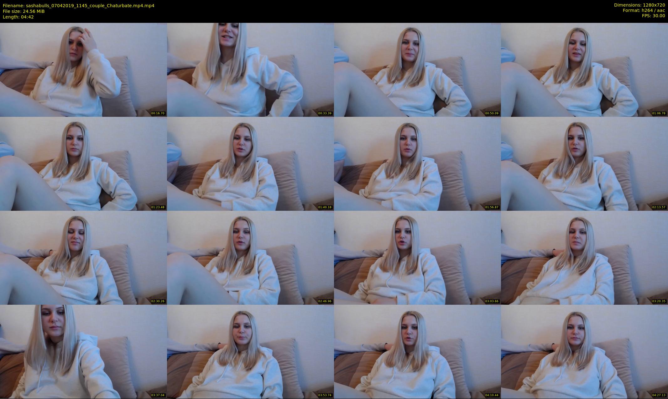 sashabulls — 5 minute Chaturbate couple cam show recording, 720p, Apr 7, 2019