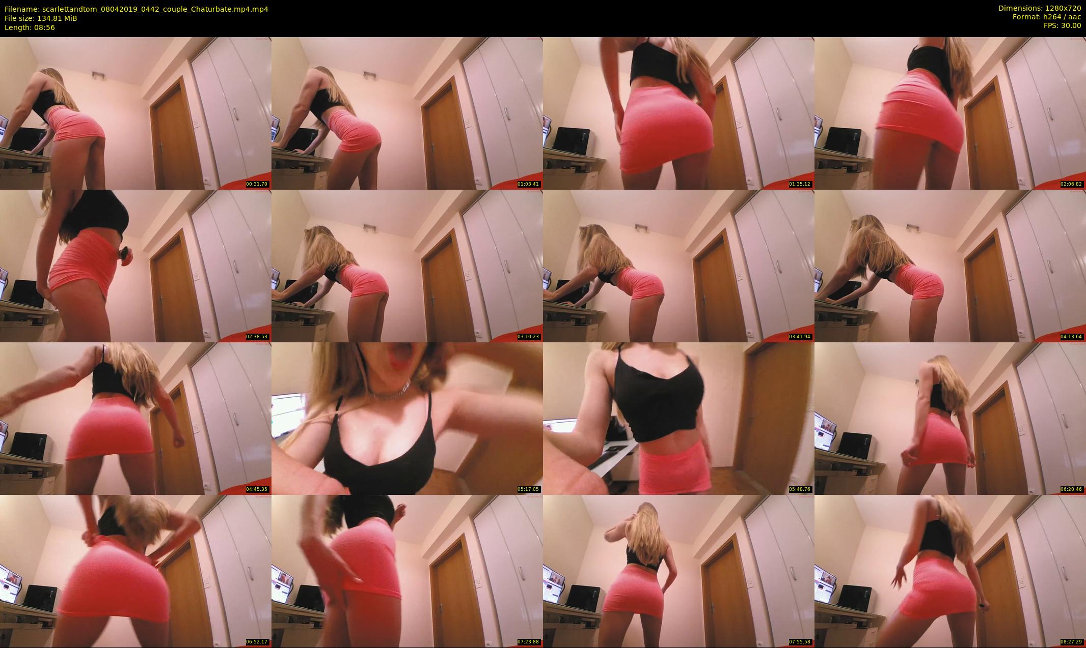 scarlettandtom — 9 minute Chaturbate couple cam show recording, 720p, Apr 8, 2019