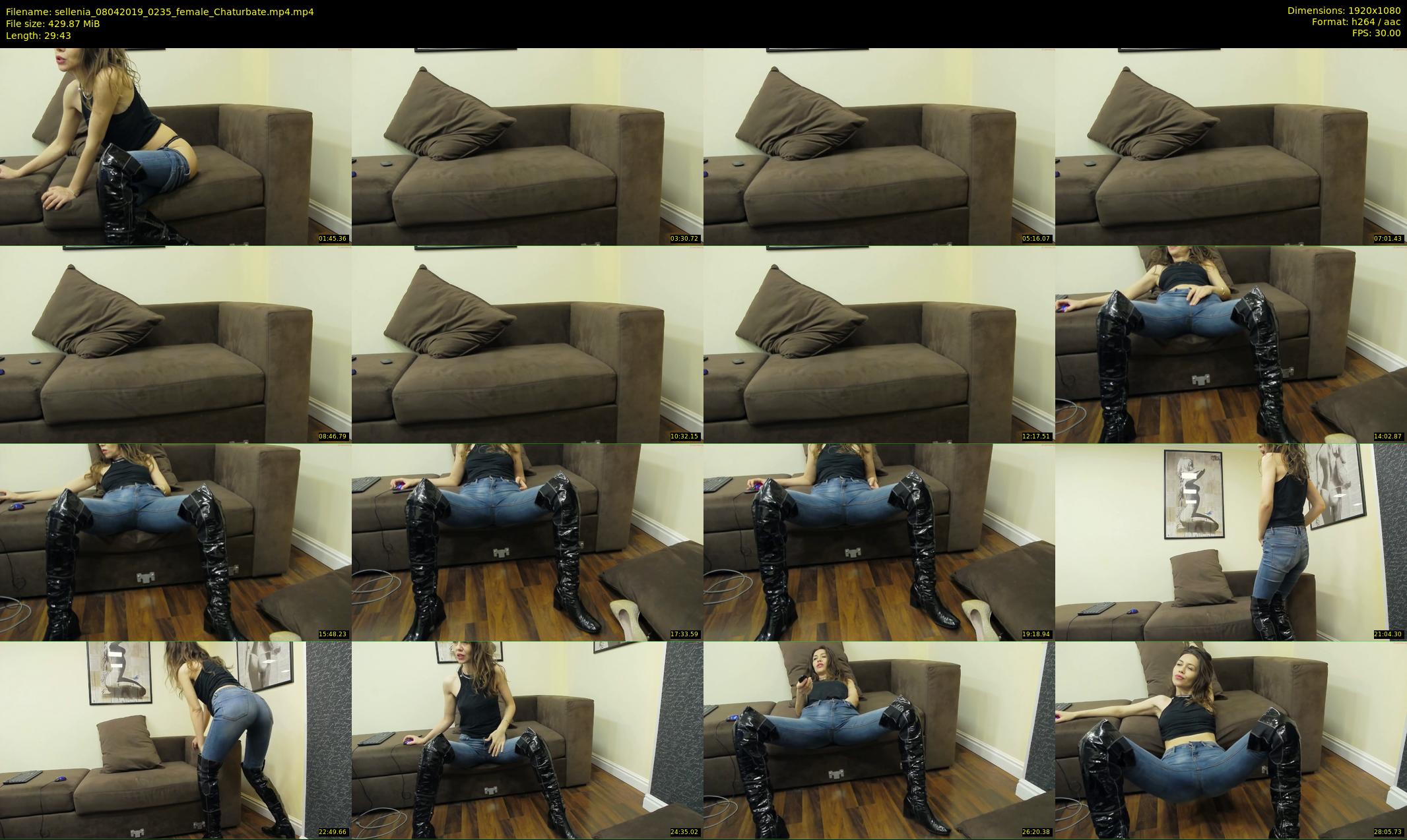 sellenia — 30 minute Chaturbate female cam show recording, 1080p, Apr 8, 2019