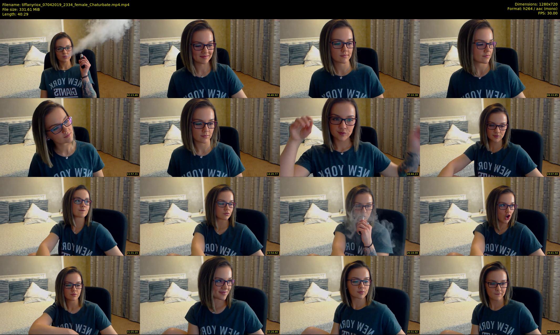 tiffanyriox — 41 minute Chaturbate female cam show recording, 720p, Apr 7, 2019