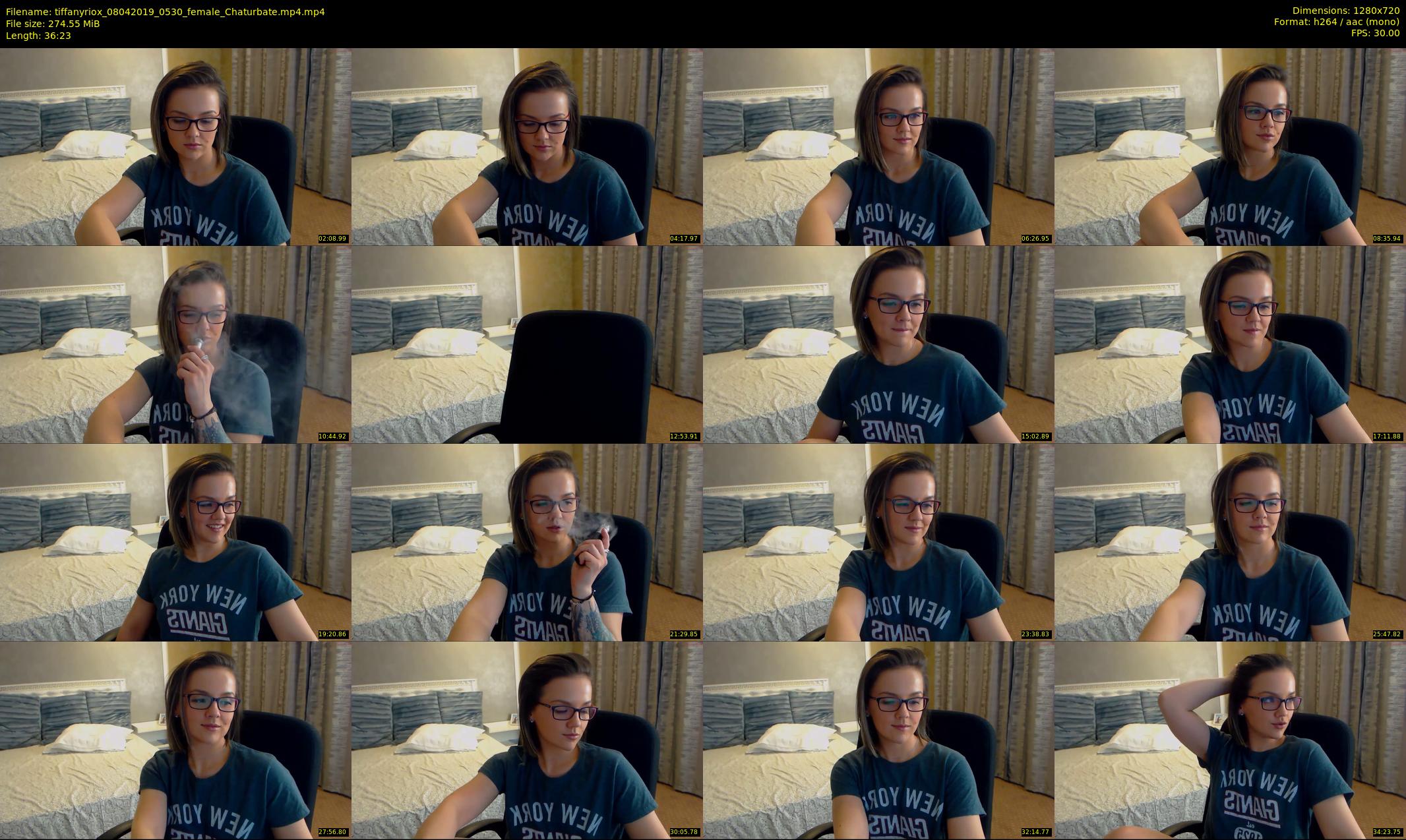tiffanyriox — 37 minute Chaturbate female cam show recording, 720p, Apr 8, 2019