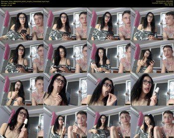 trioa — 22 minute Chaturbate couple cam show recording, 480p, Apr 8, 2019