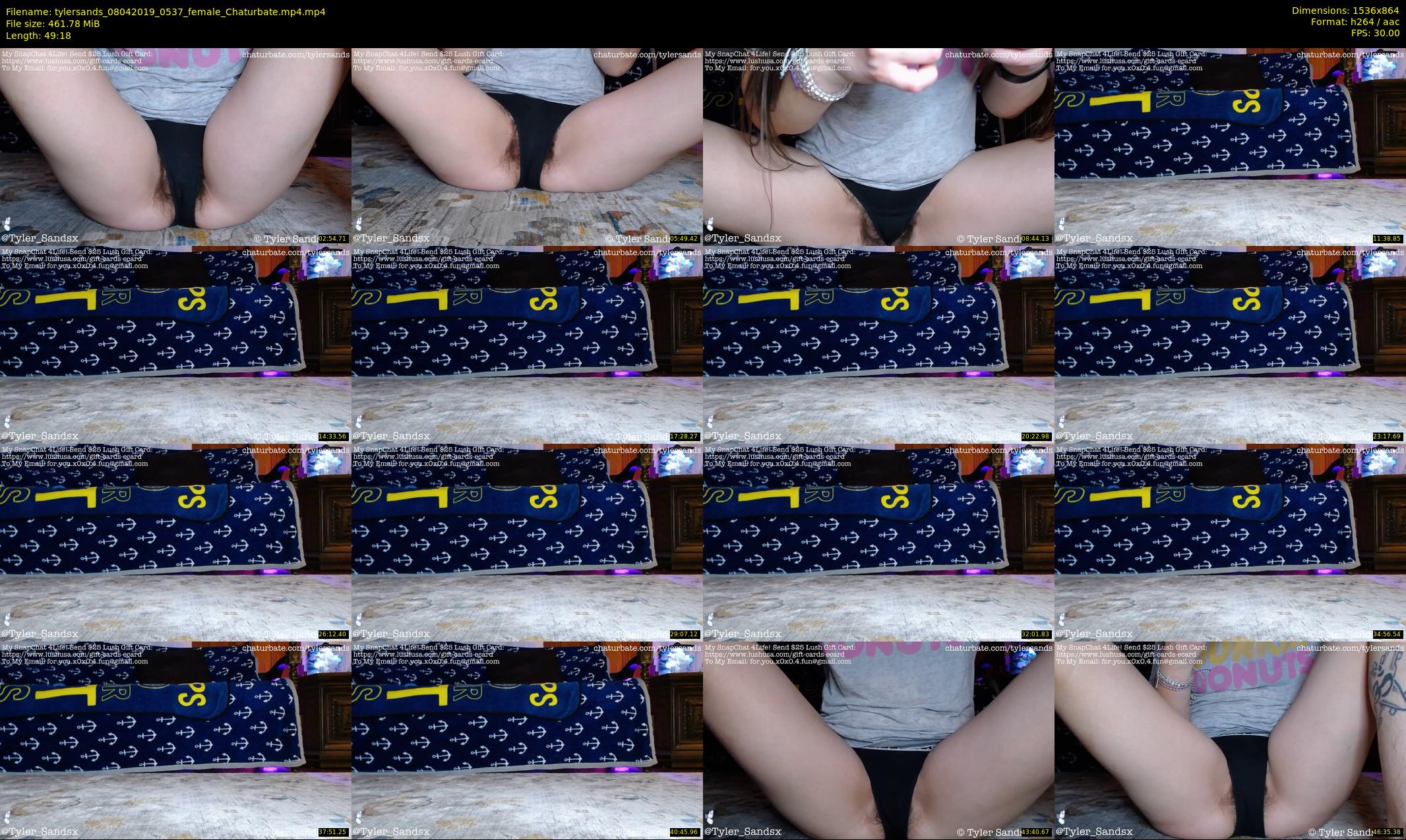 tylersands — 50 minute Chaturbate female cam show recording, 720p, Apr 8, 2019