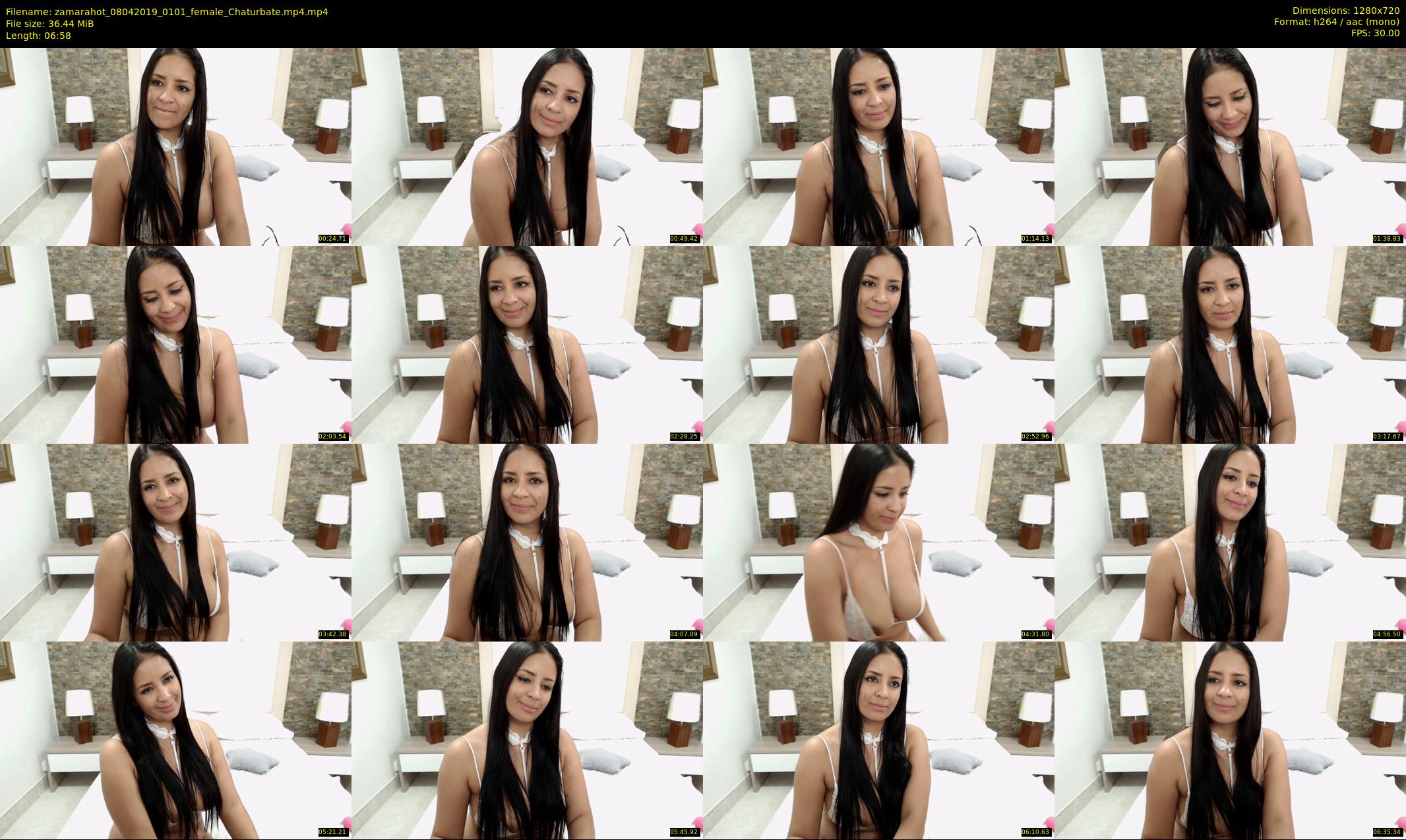 zamarahot — 7 minute Chaturbate female cam show recording, 720p, Apr 8, 2019