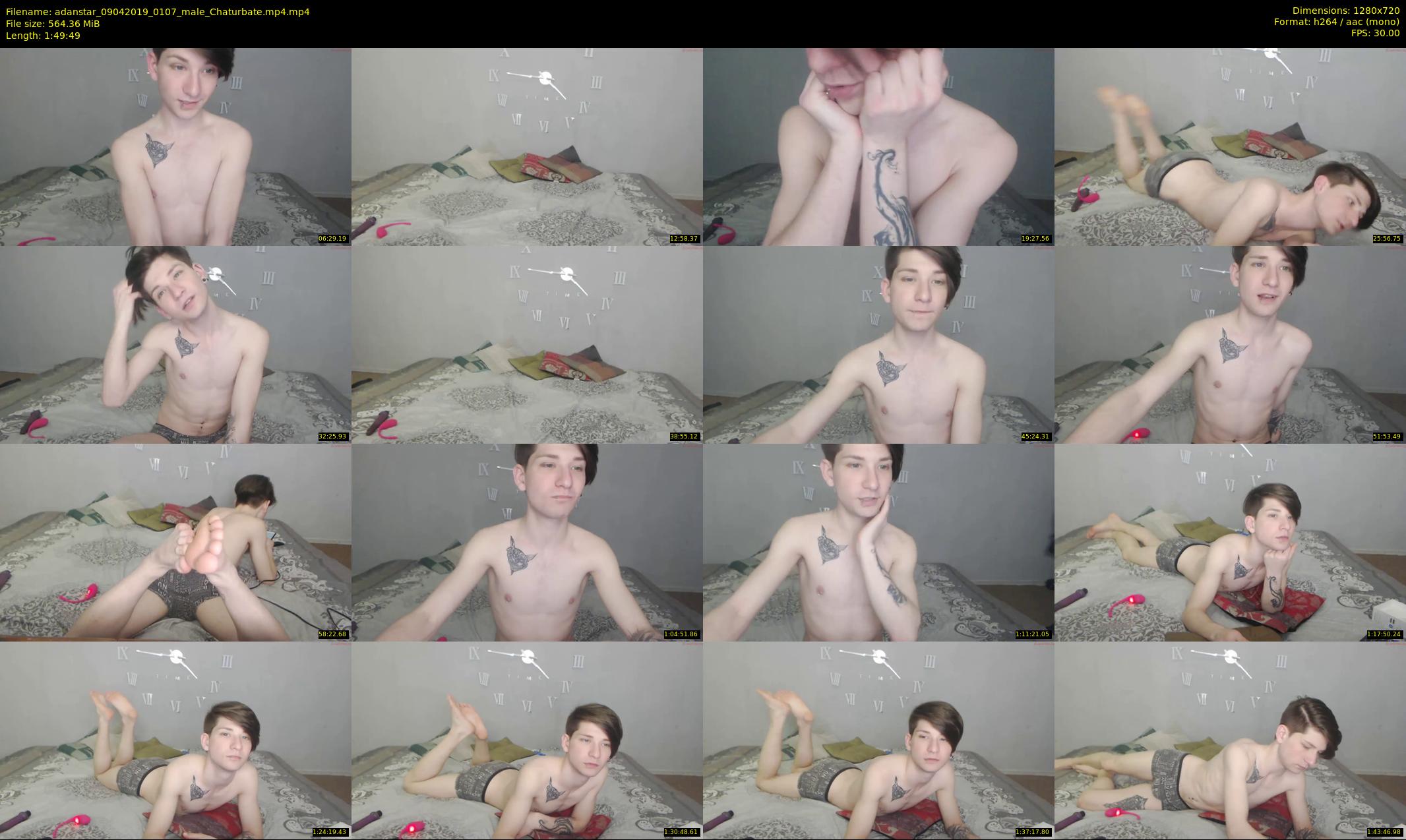 adanstar — 110 minute Chaturbate male cam show recording, 720p, Apr 9, 2019