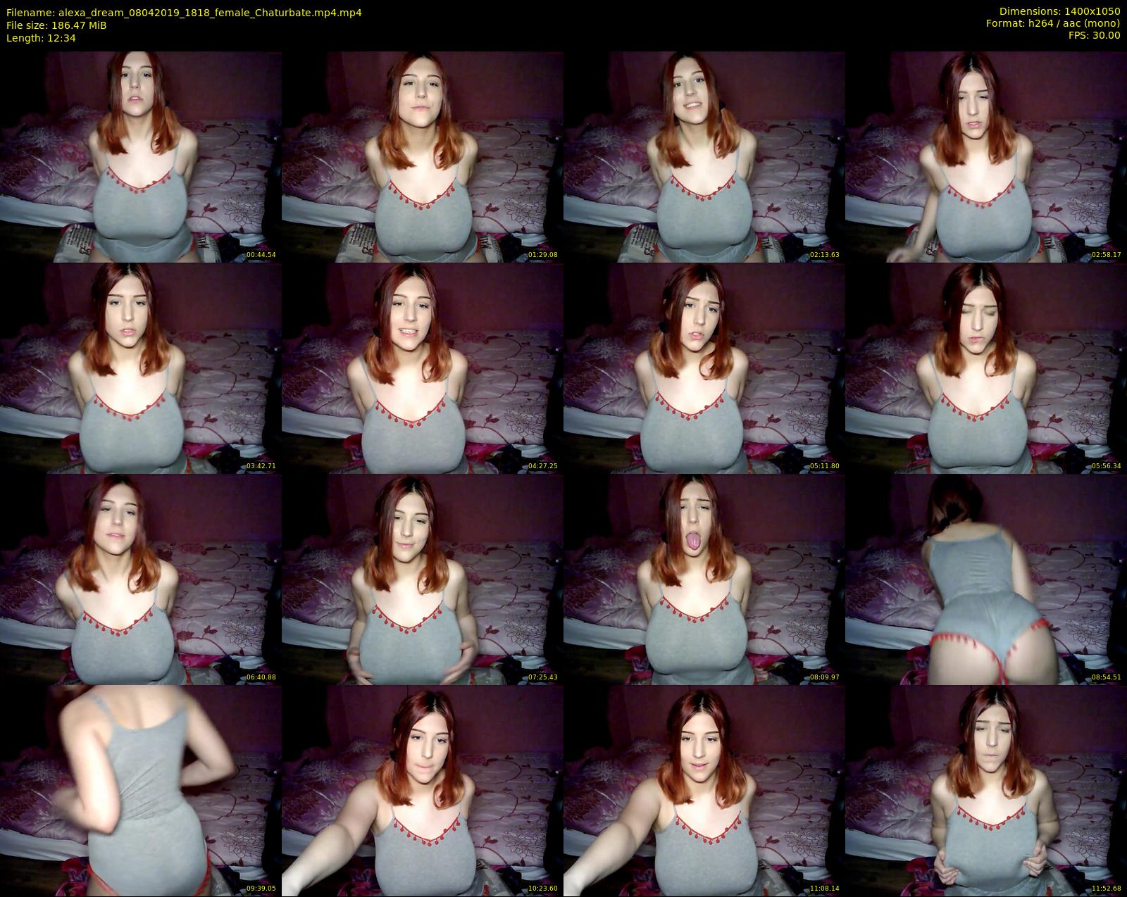 alexa_dream — 13 minute Chaturbate female cam show recording, 720p, Apr 8, 2019