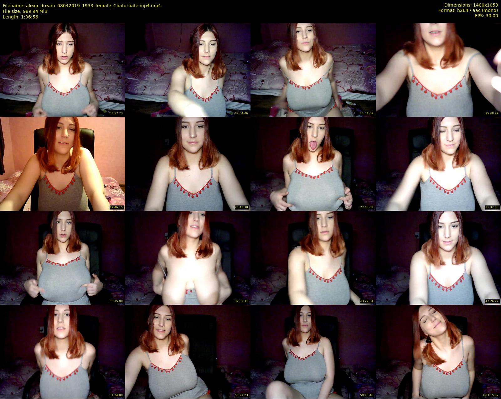alexa_dream — 67 minute Chaturbate female cam show recording, 720p, Apr 8, 2019