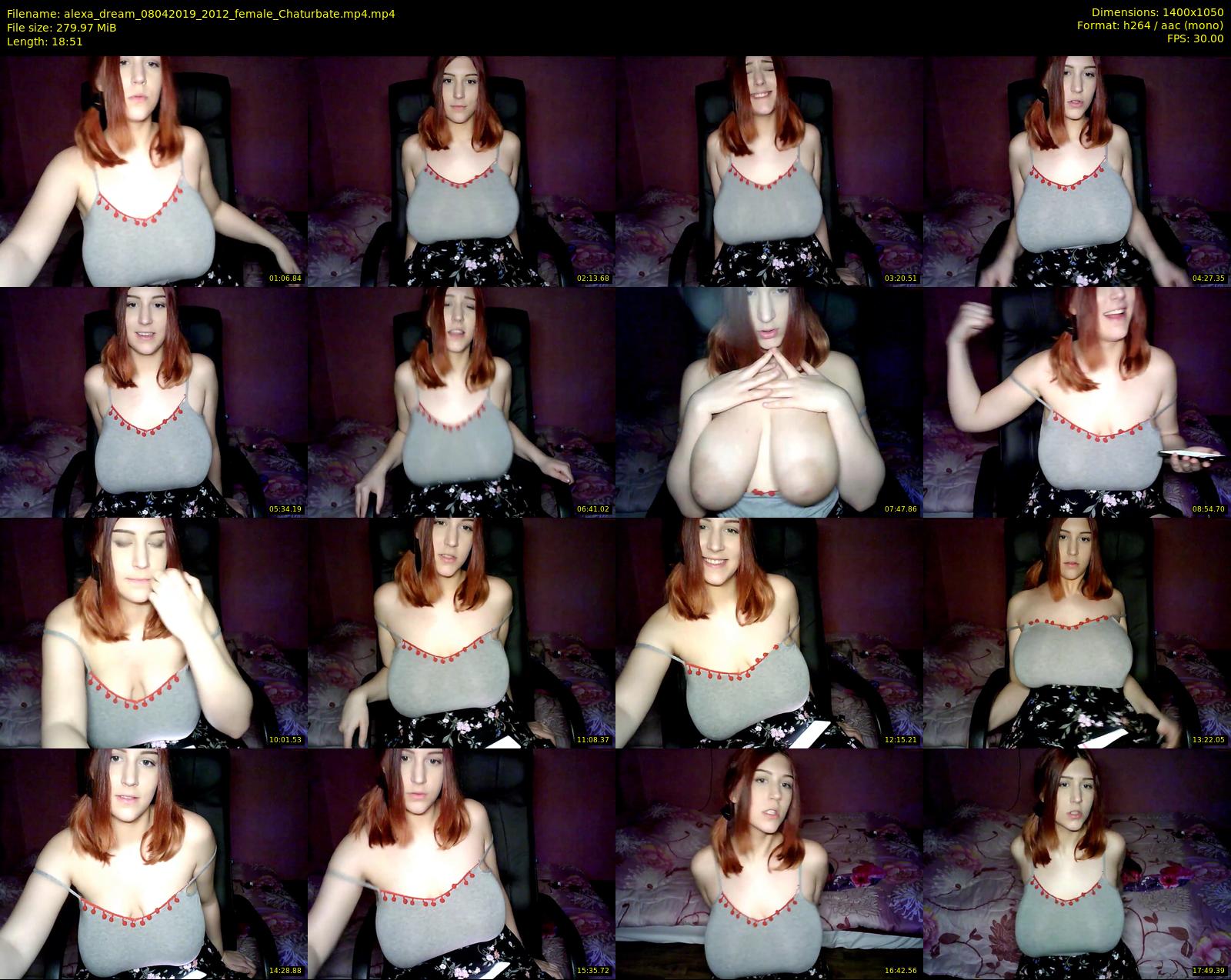 alexa_dream — 19 minute Chaturbate female cam show recording, 720p, Apr 8, 2019