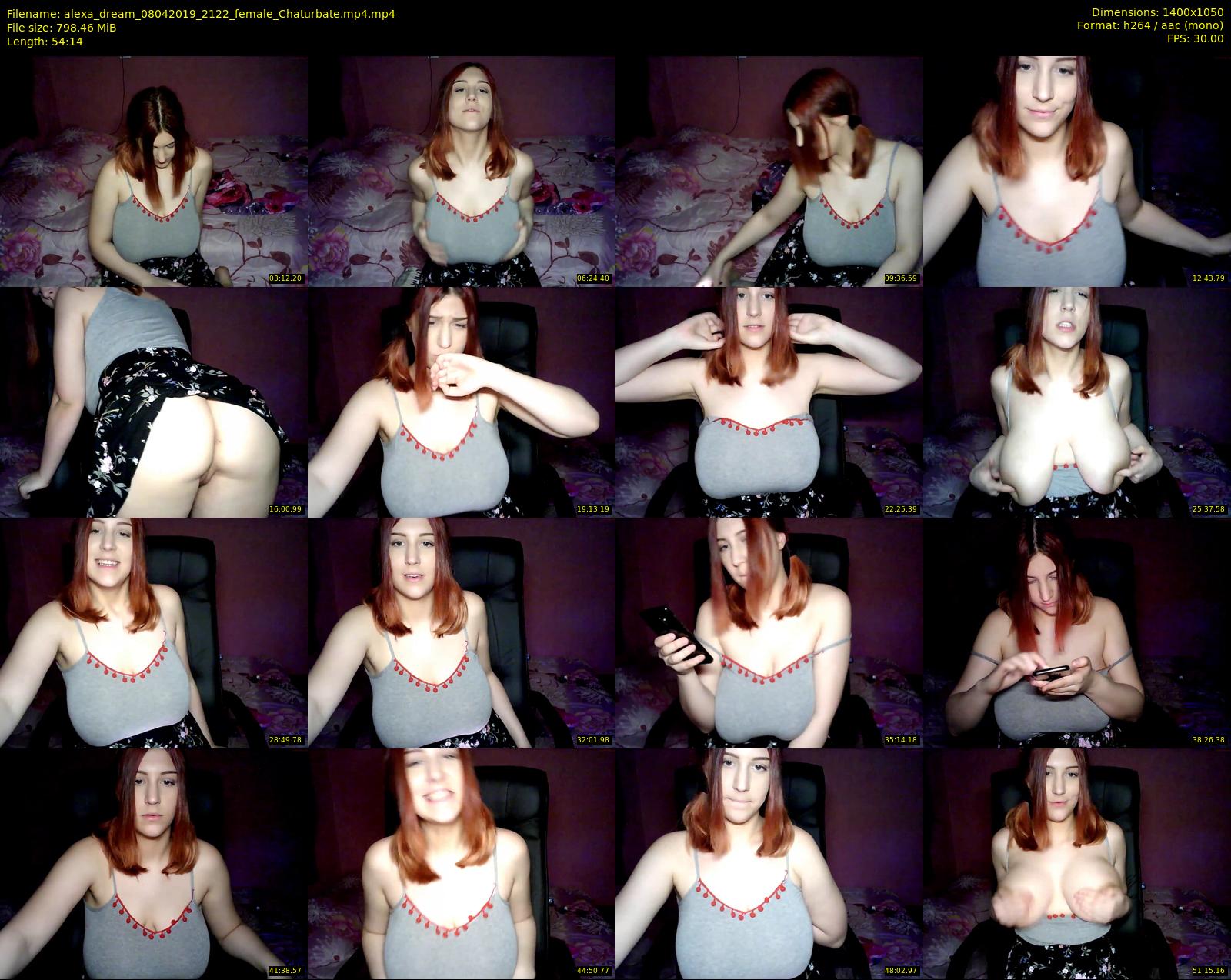 alexa_dream — 55 minute Chaturbate female cam show recording, 720p, Apr 8, 2019