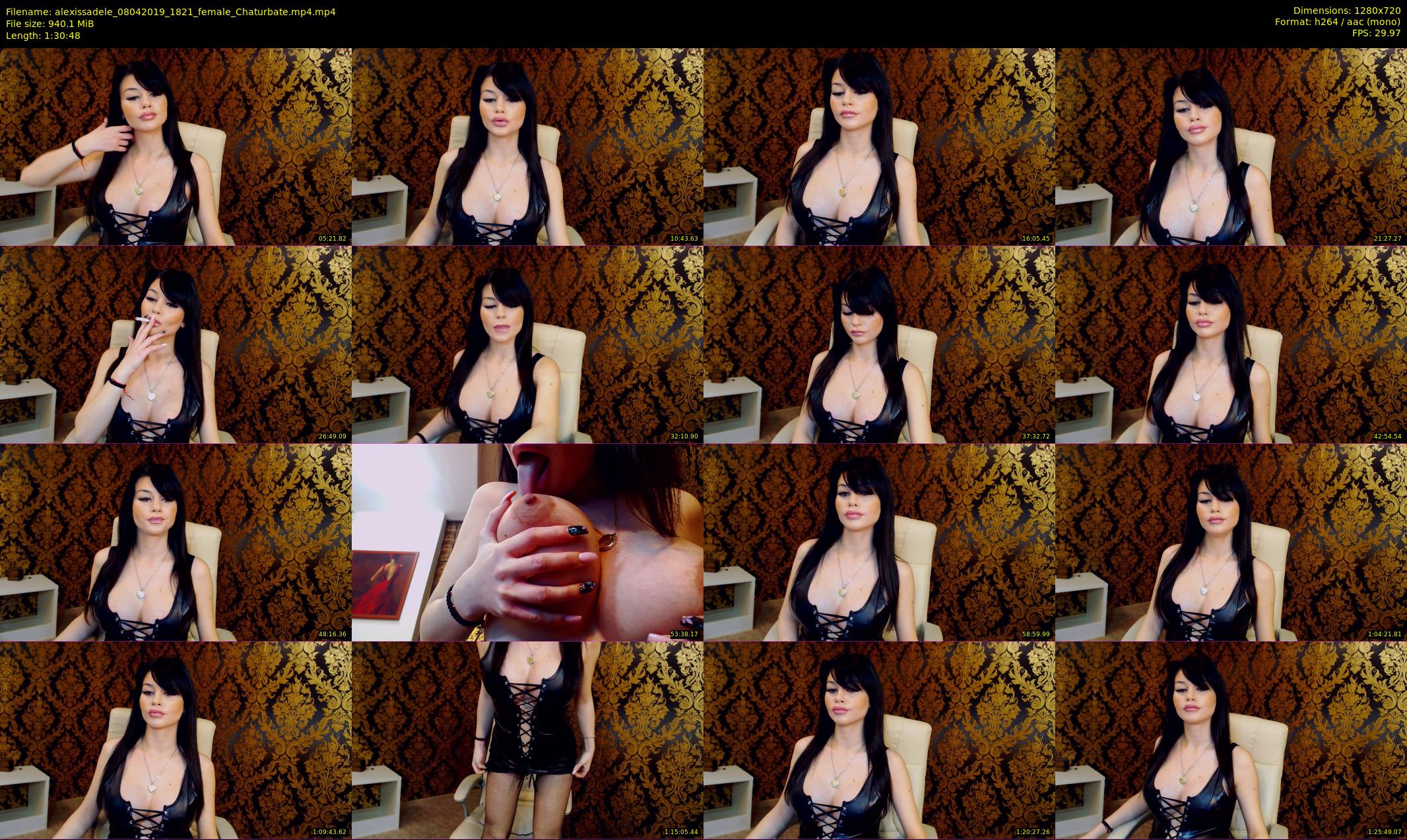 alexissadele — 91 minute Chaturbate female cam show recording, 720p, Apr 8, 2019