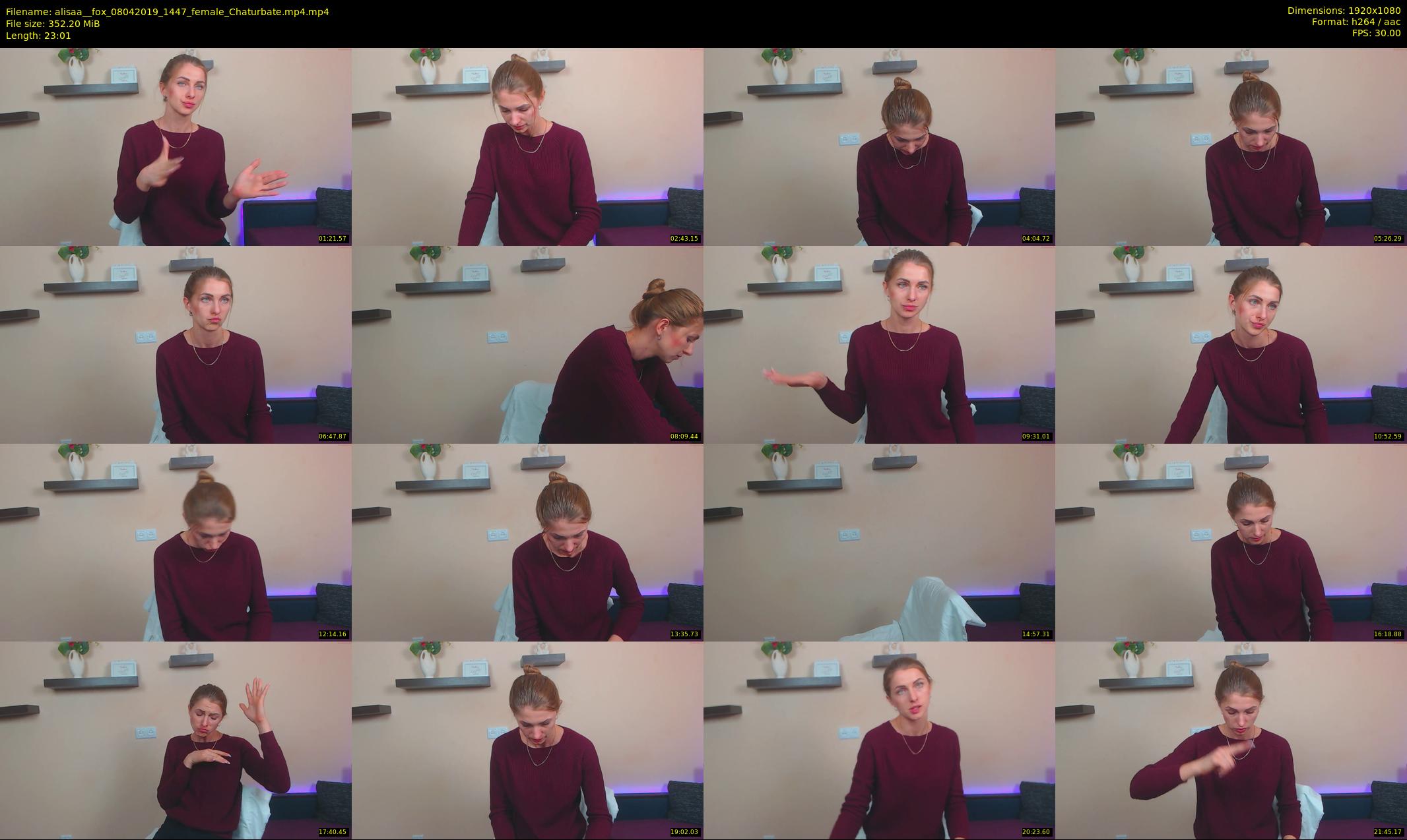 alisaa__fox — 24 minute Chaturbate female cam show recording, 1080p, Apr 8, 2019
