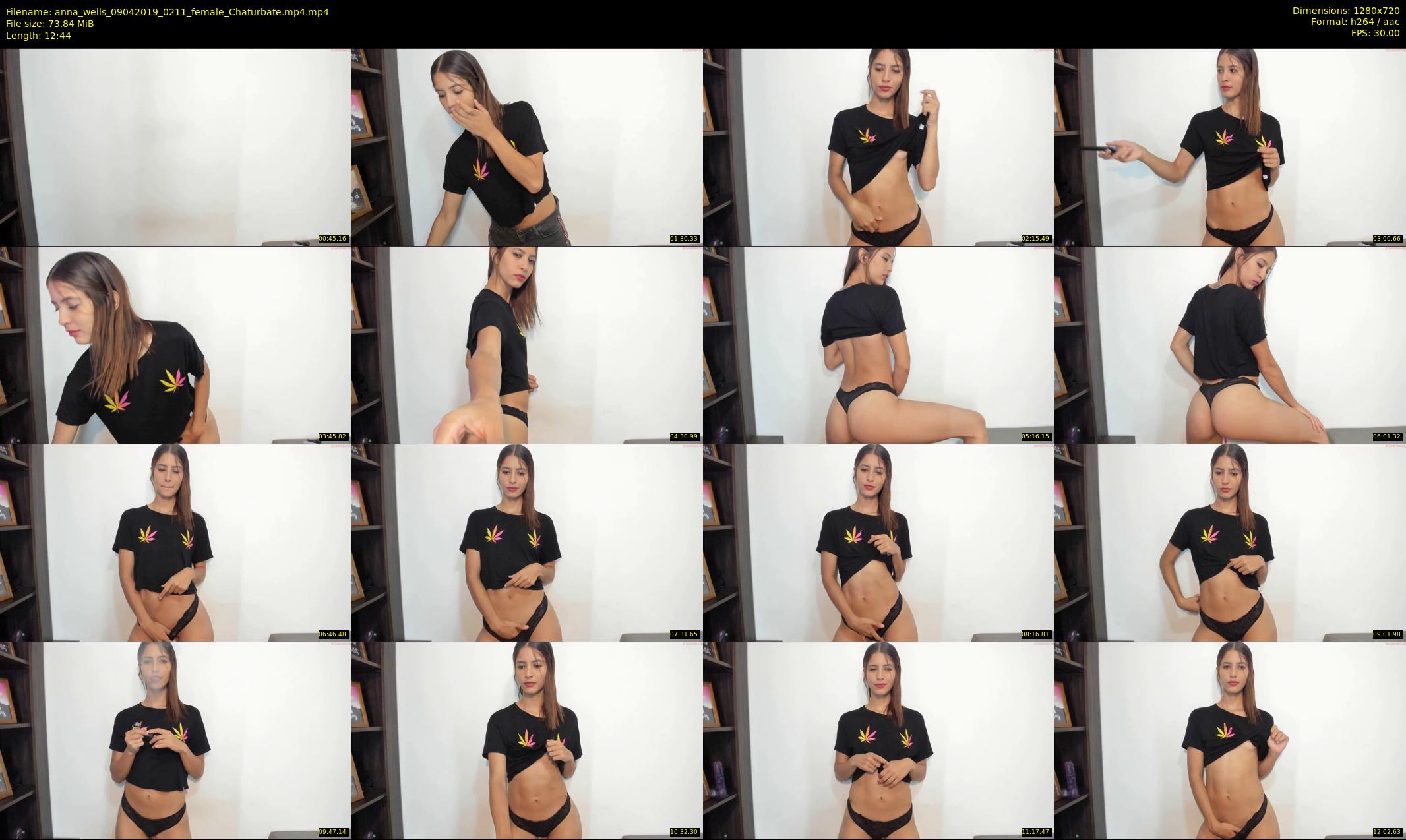 anna_wells — 13 minute Chaturbate female cam show recording, 720p, Apr 9, 2019