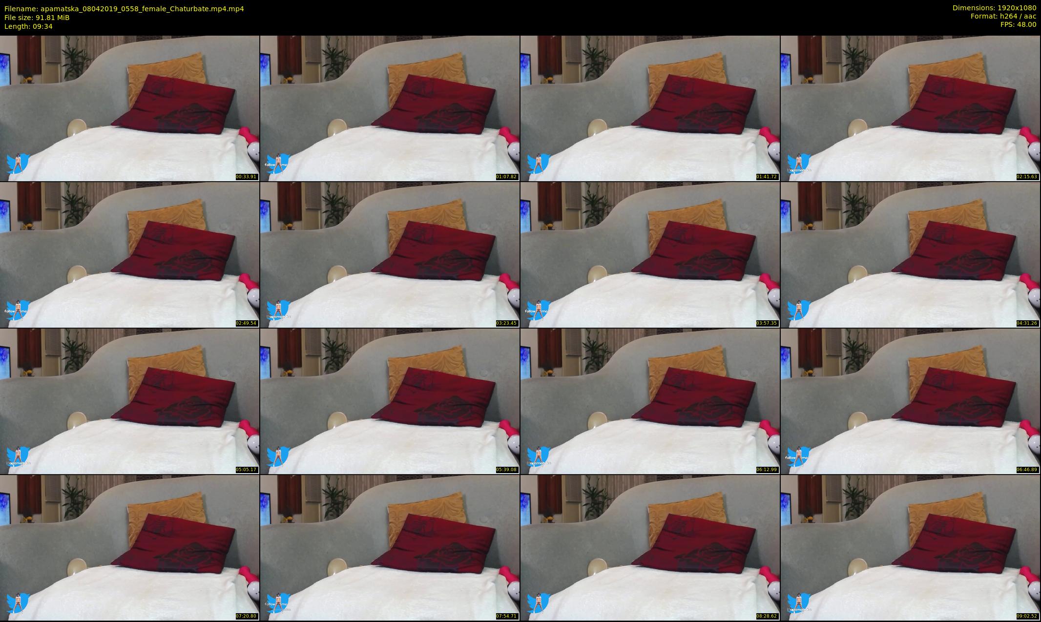 apamatska — 10 minute Chaturbate female cam show recording, 1080p, Apr 8, 2019