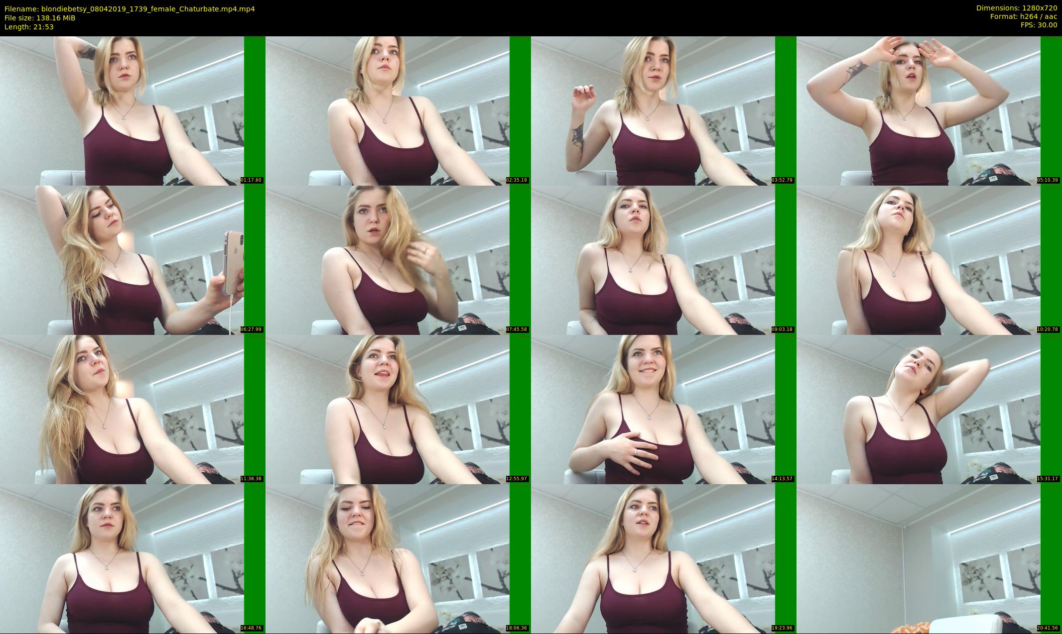 blondiebetsy — 22 minute Chaturbate female cam show recording, 720p, Apr 8, 2019