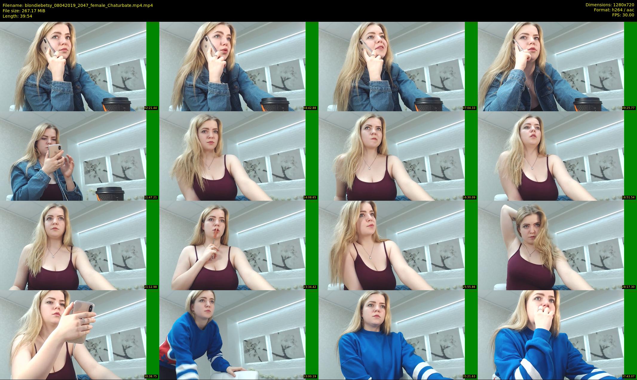 blondiebetsy — 40 minute Chaturbate female cam show recording, 720p, Apr 8, 2019