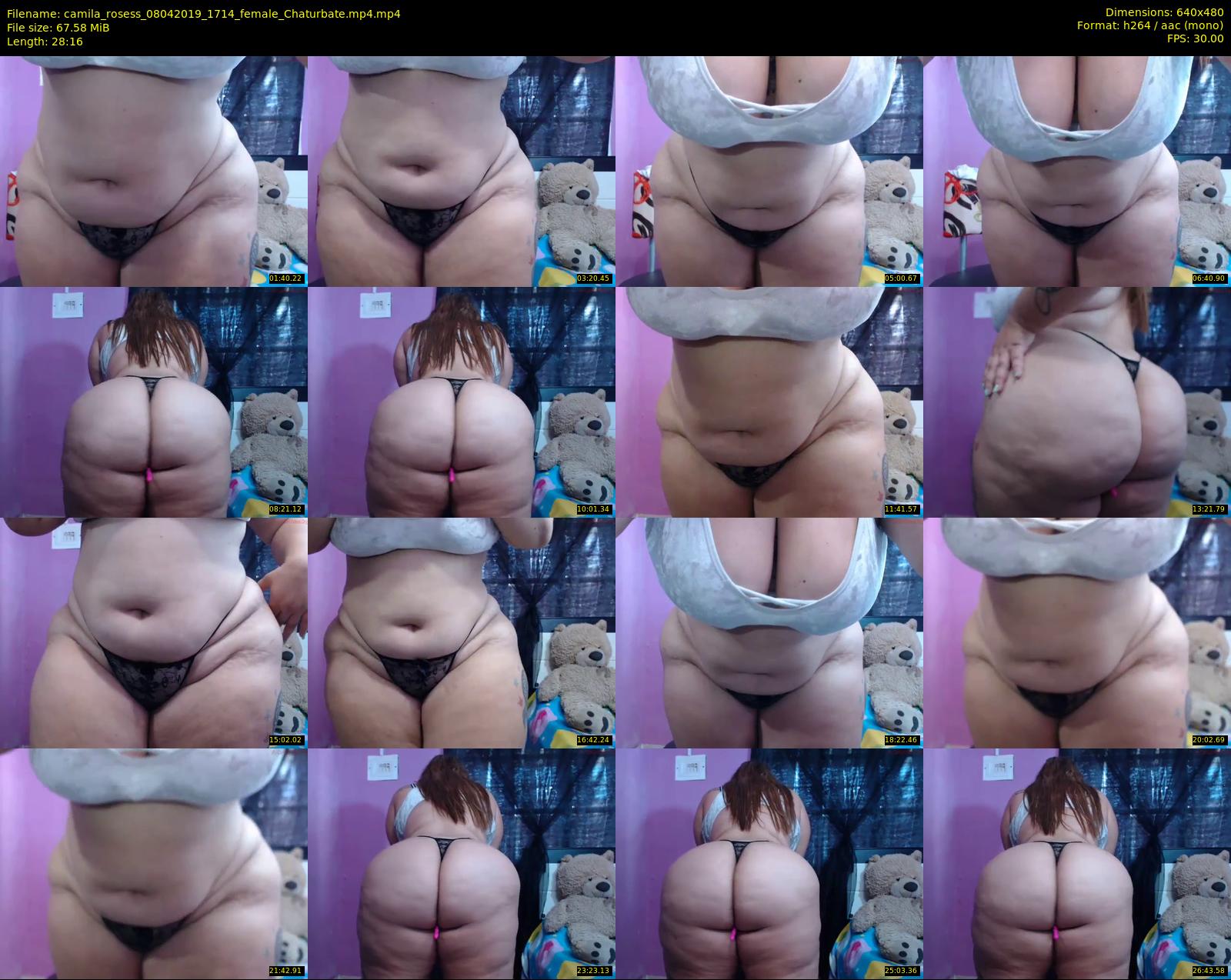 camila_rosess — 29 minute Chaturbate female cam show recording, 480p, Apr 8, 2019