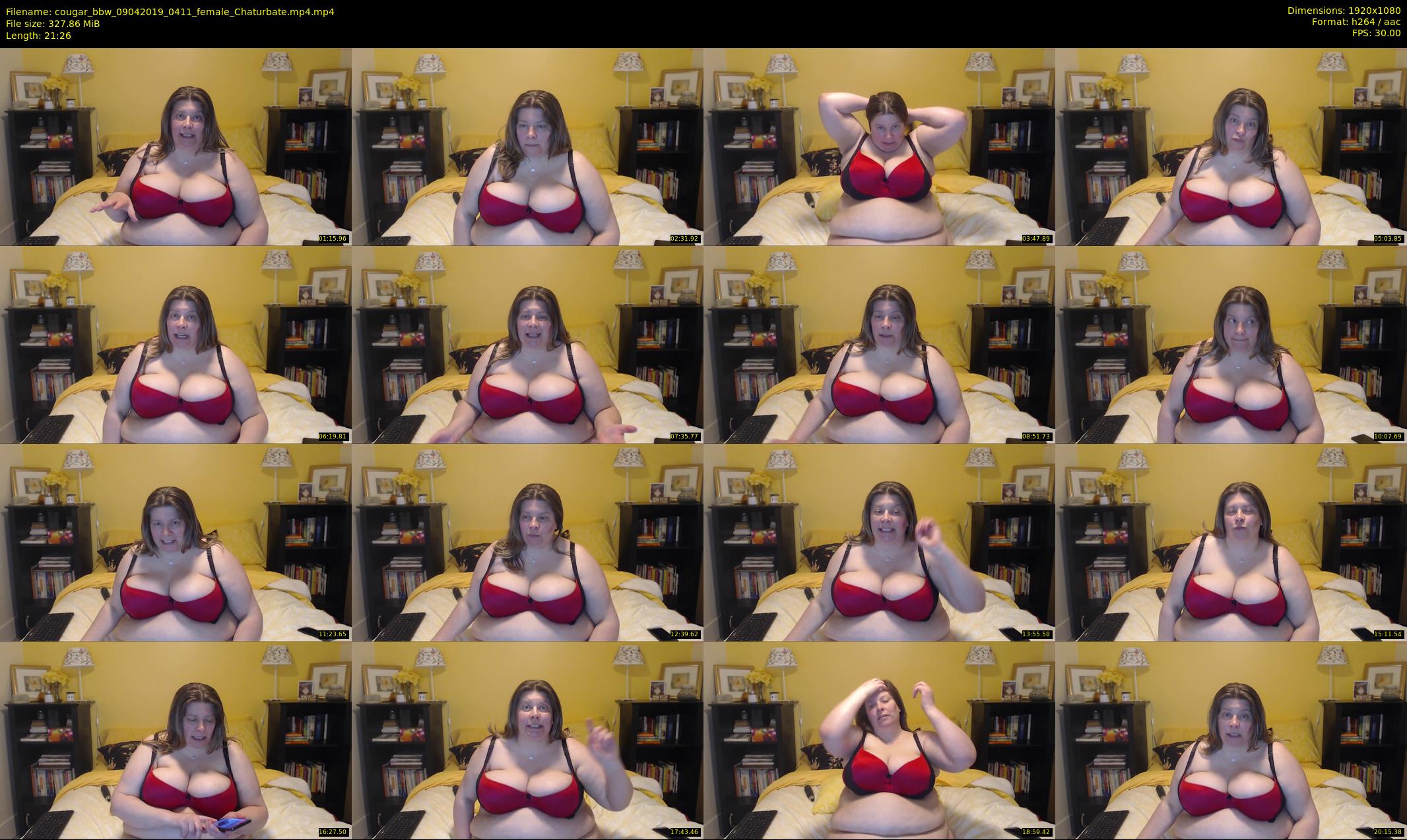 cougar_bbw — 22 minute Chaturbate female cam show recording, 1080p, Apr 9, 2019