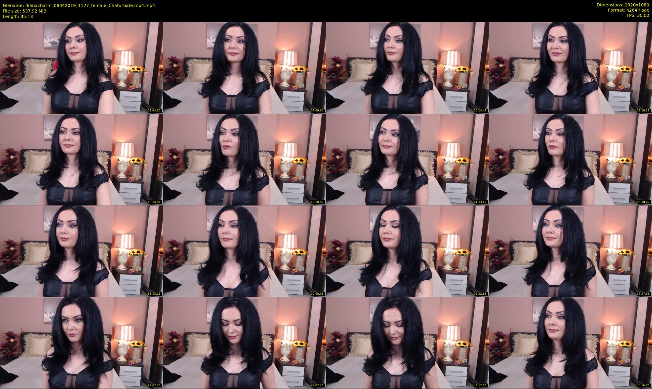 dianacharm — 36 minute Chaturbate female cam show recording, 1080p, Apr 8, 2019
