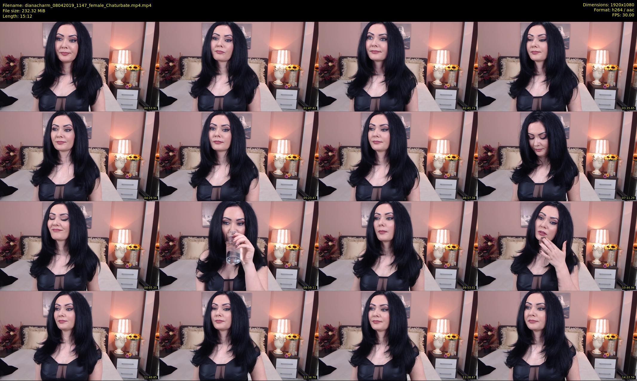 dianacharm — 16 minute Chaturbate female cam show recording, 1080p, Apr 8, 2019