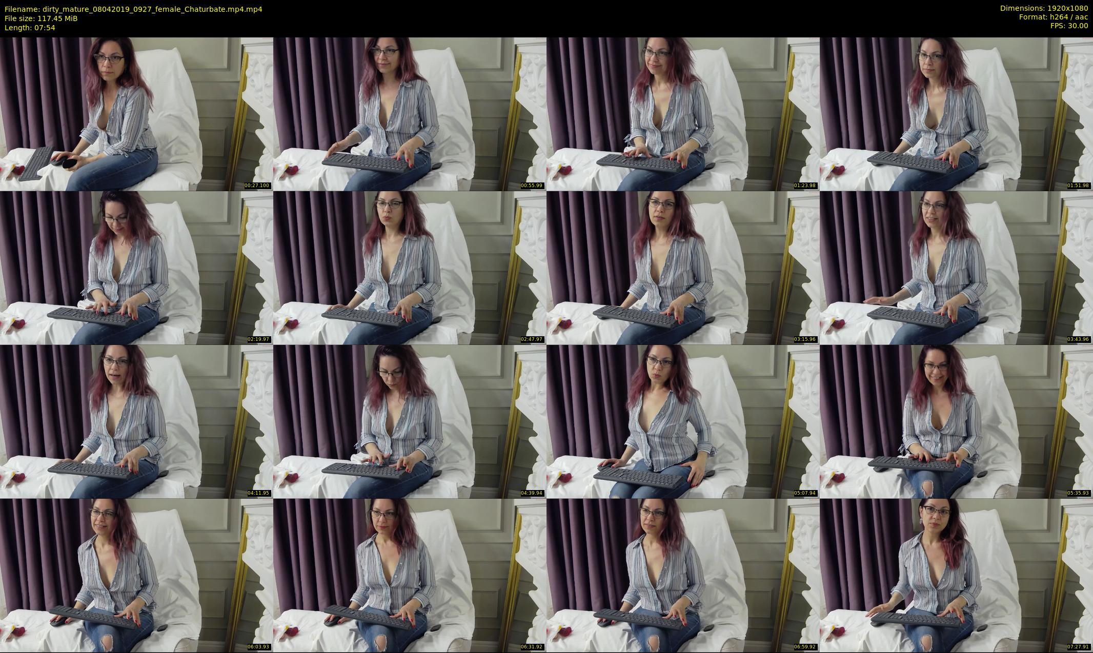 dirty_mature — 8 minute Chaturbate female cam show recording, 1080p, Apr 8, 2019