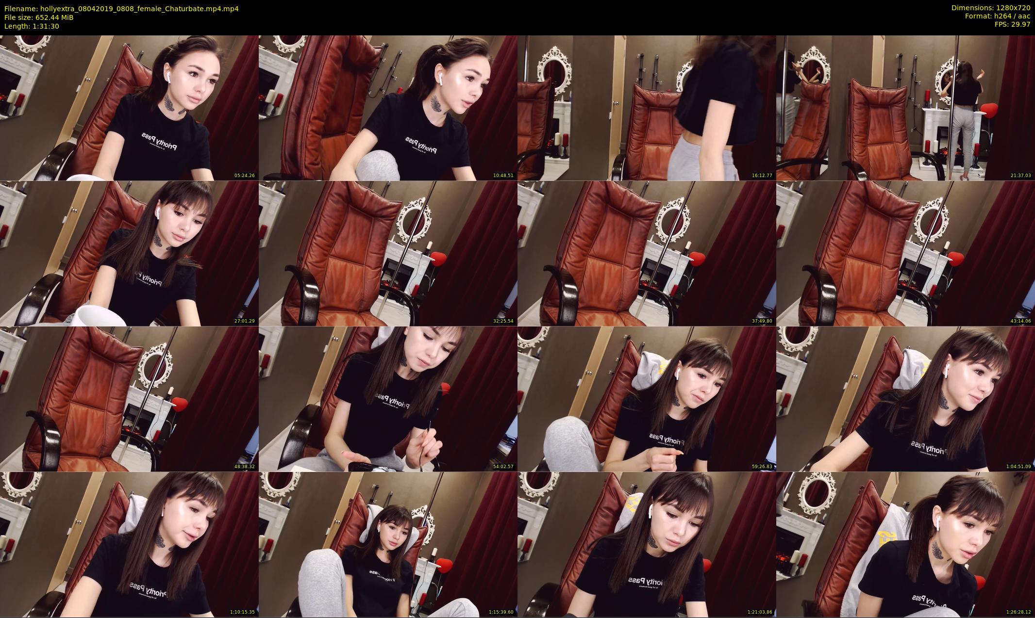 hollyextra — 92 minute Chaturbate female cam show recording, 720p, Apr 8, 2019