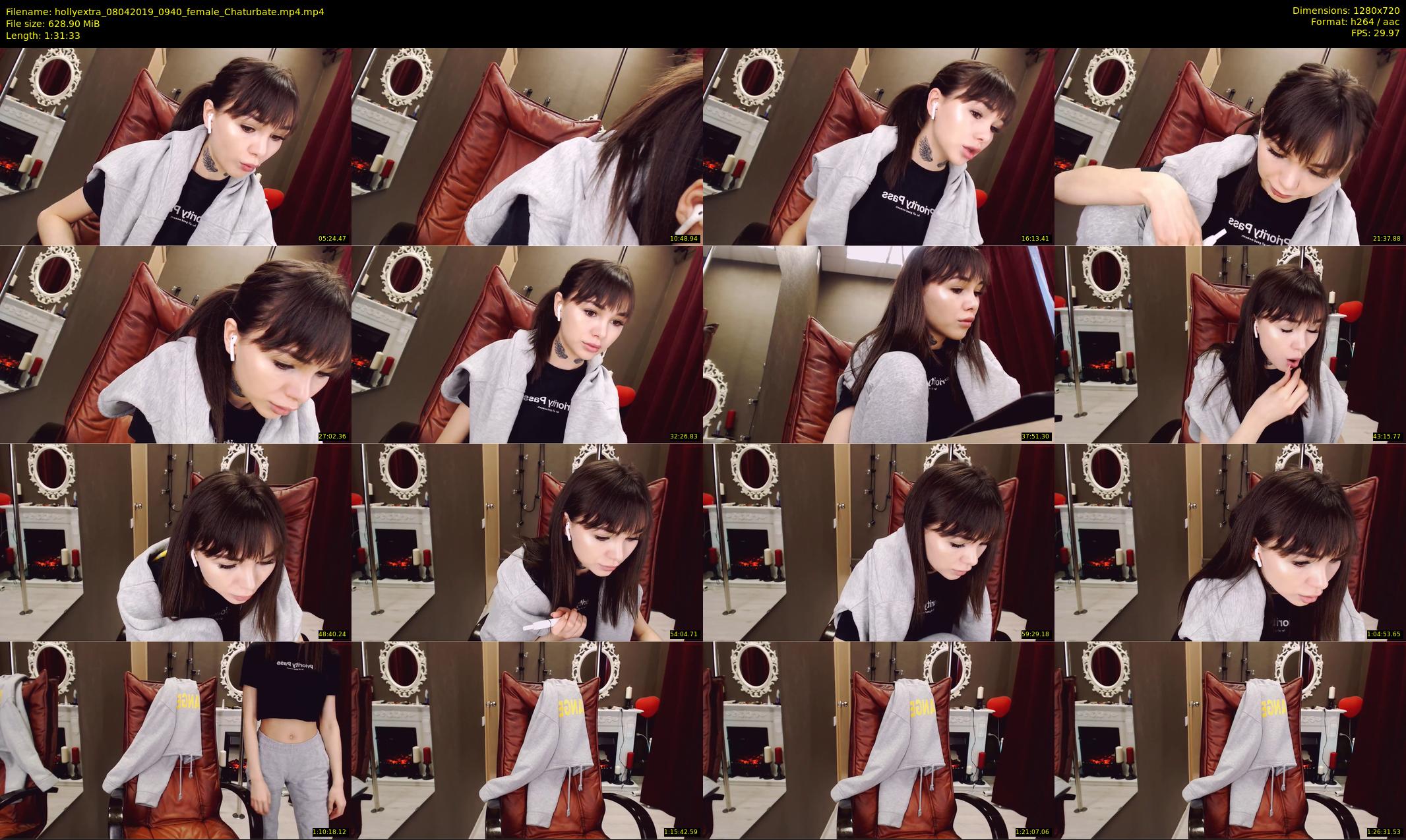 hollyextra — 92 minute Chaturbate female cam show recording, 720p, Apr 8, 2019