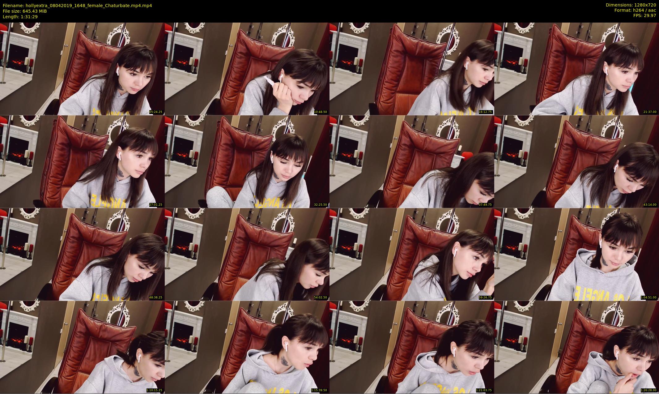 hollyextra — 92 minute Chaturbate female cam show recording, 720p, Apr 8, 2019